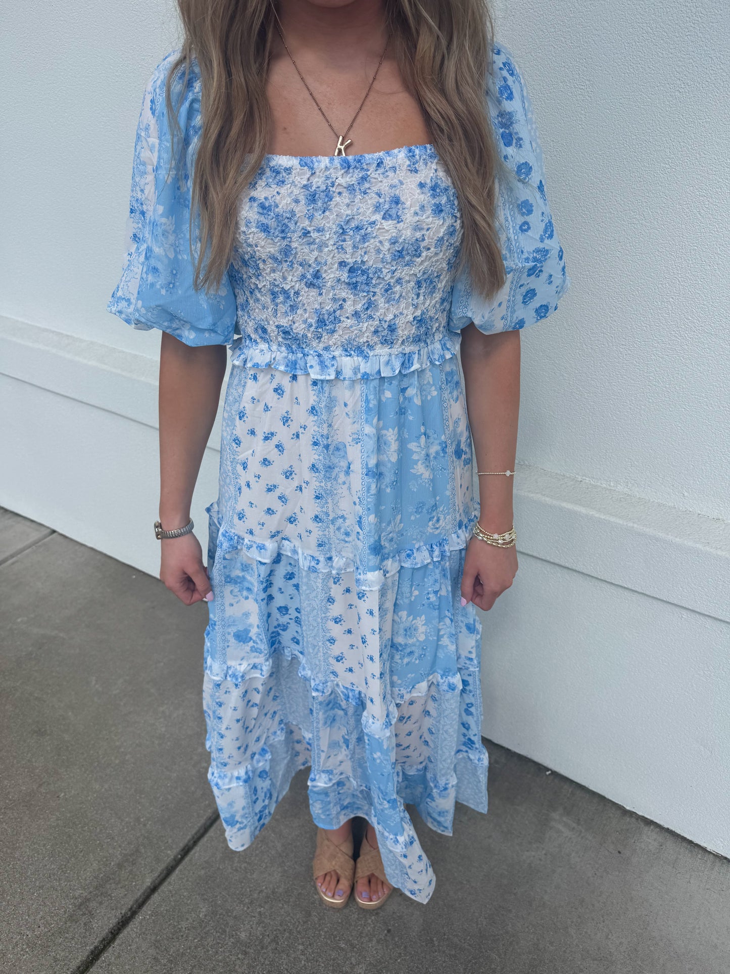 Floral Coquette Maxi Dress