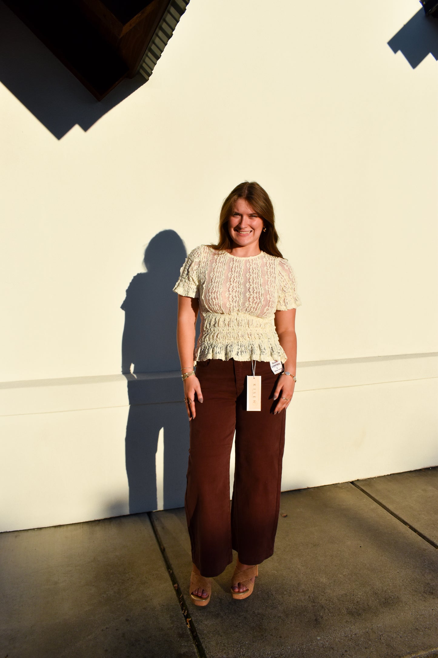 Short Sleeve Lace Blouse