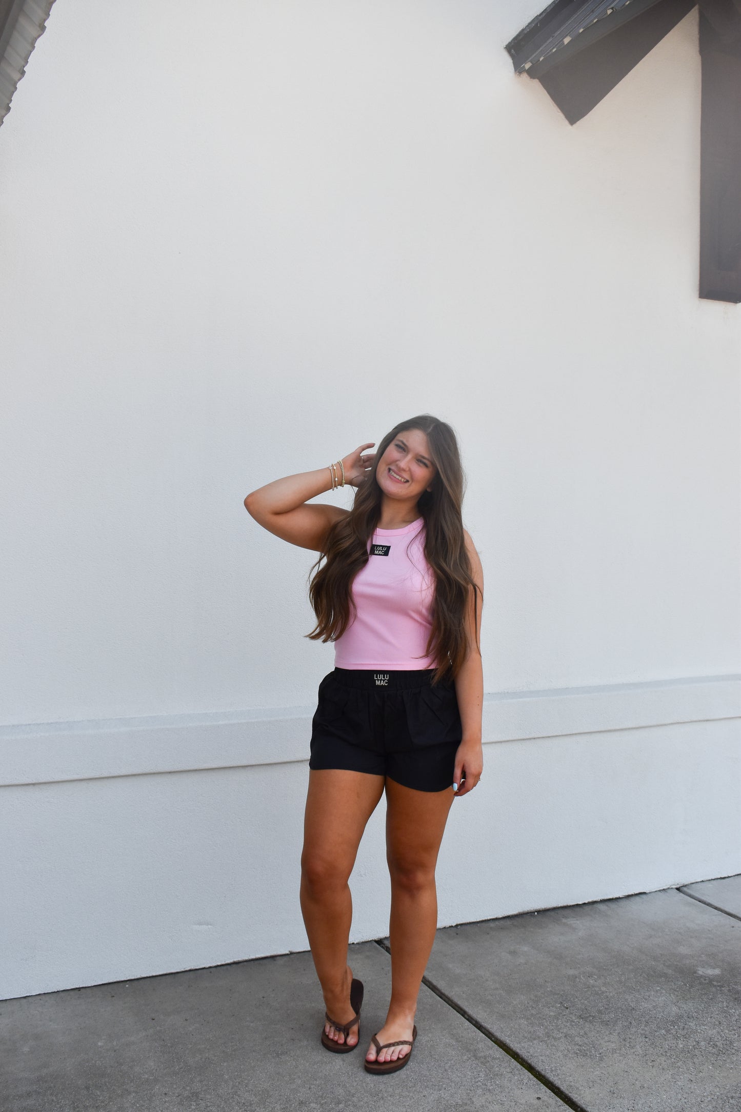 LULU MAC Solid Tank Top: Light Pink