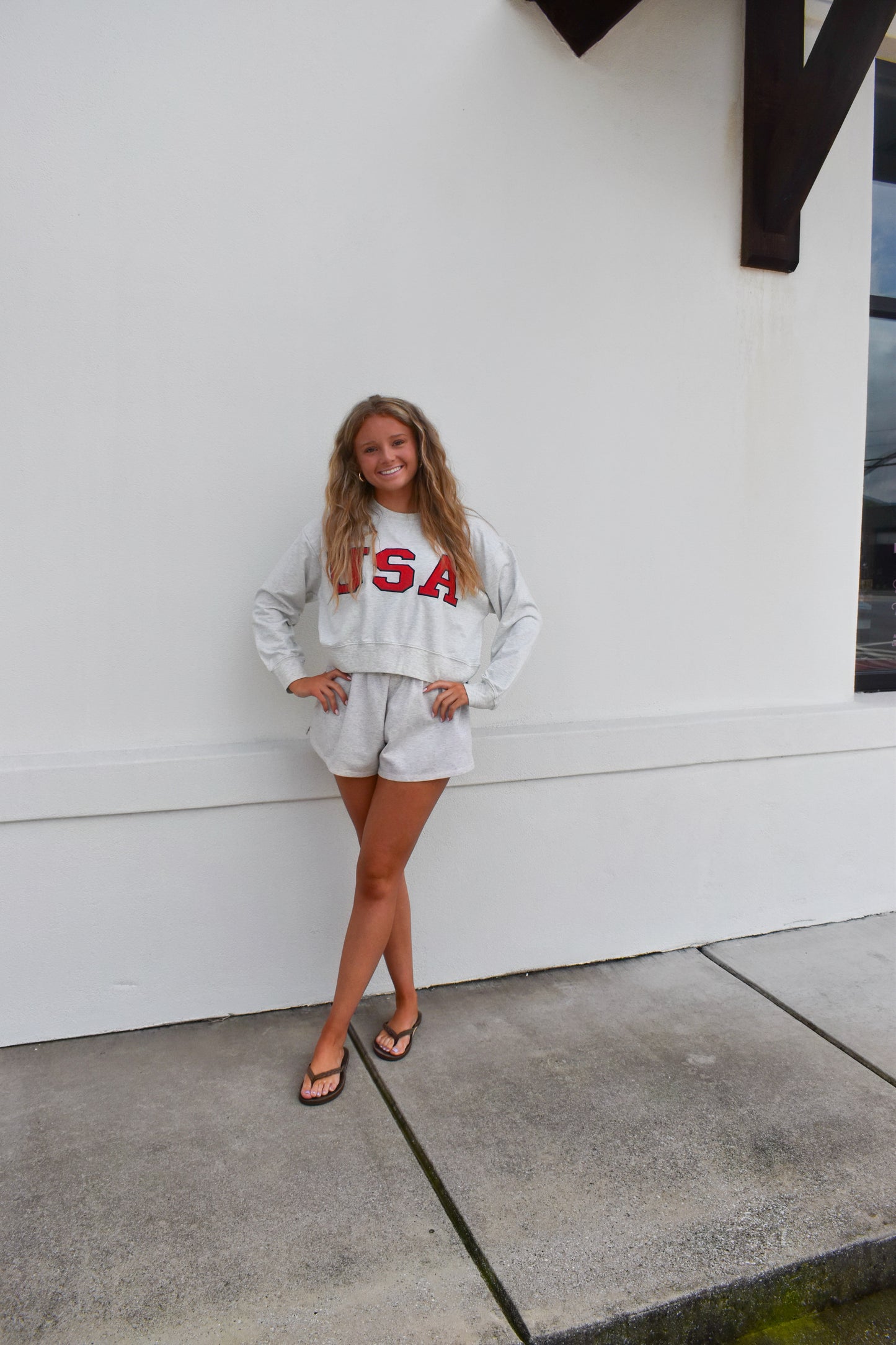 USA Cropped Sweatshirt