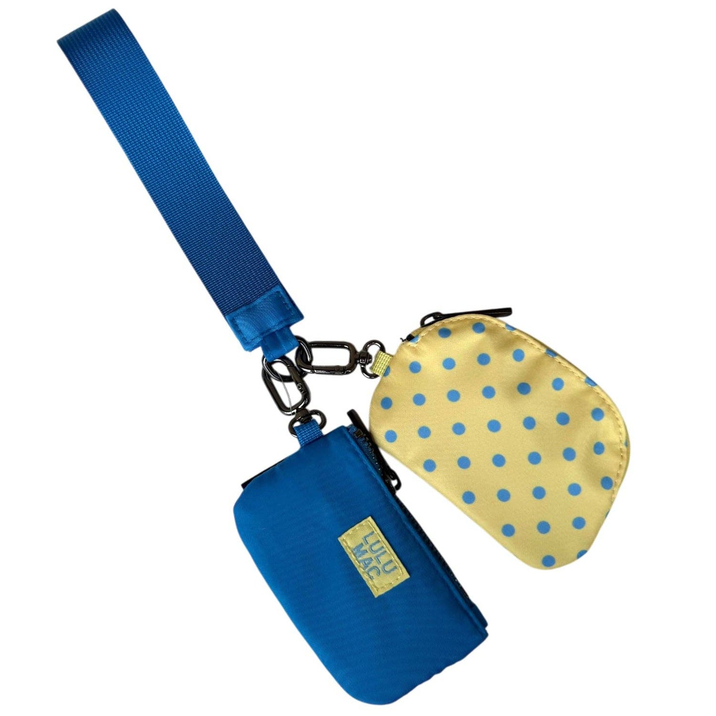 Lulu Mac Keychain: Butter/Blue Dots