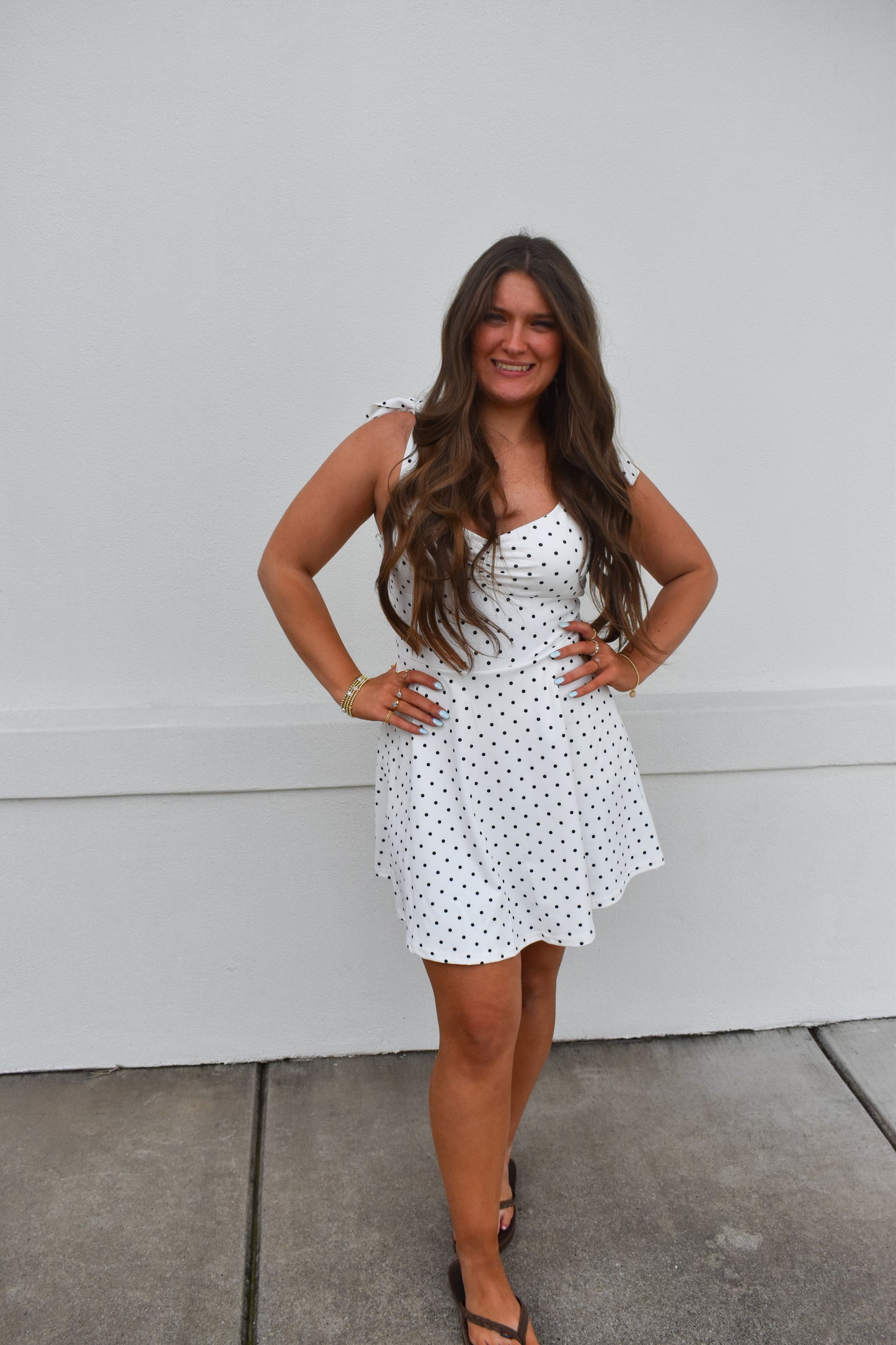 Izzy Polka Dot Athletic Dress