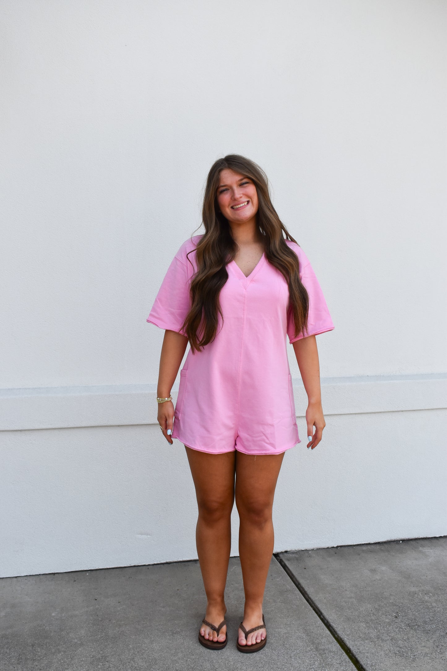 Kennedy Pink Romper