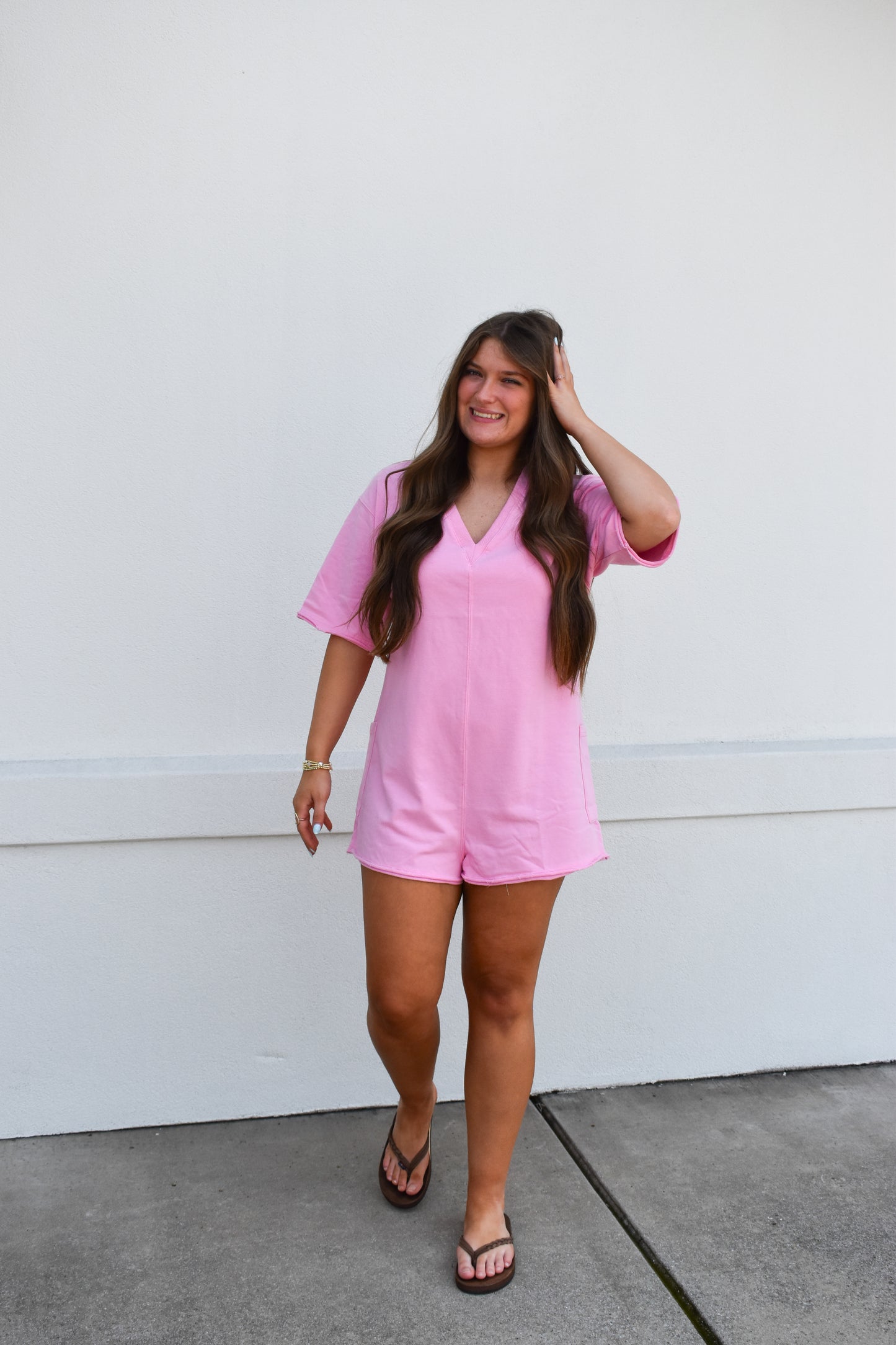 Kennedy Pink Romper