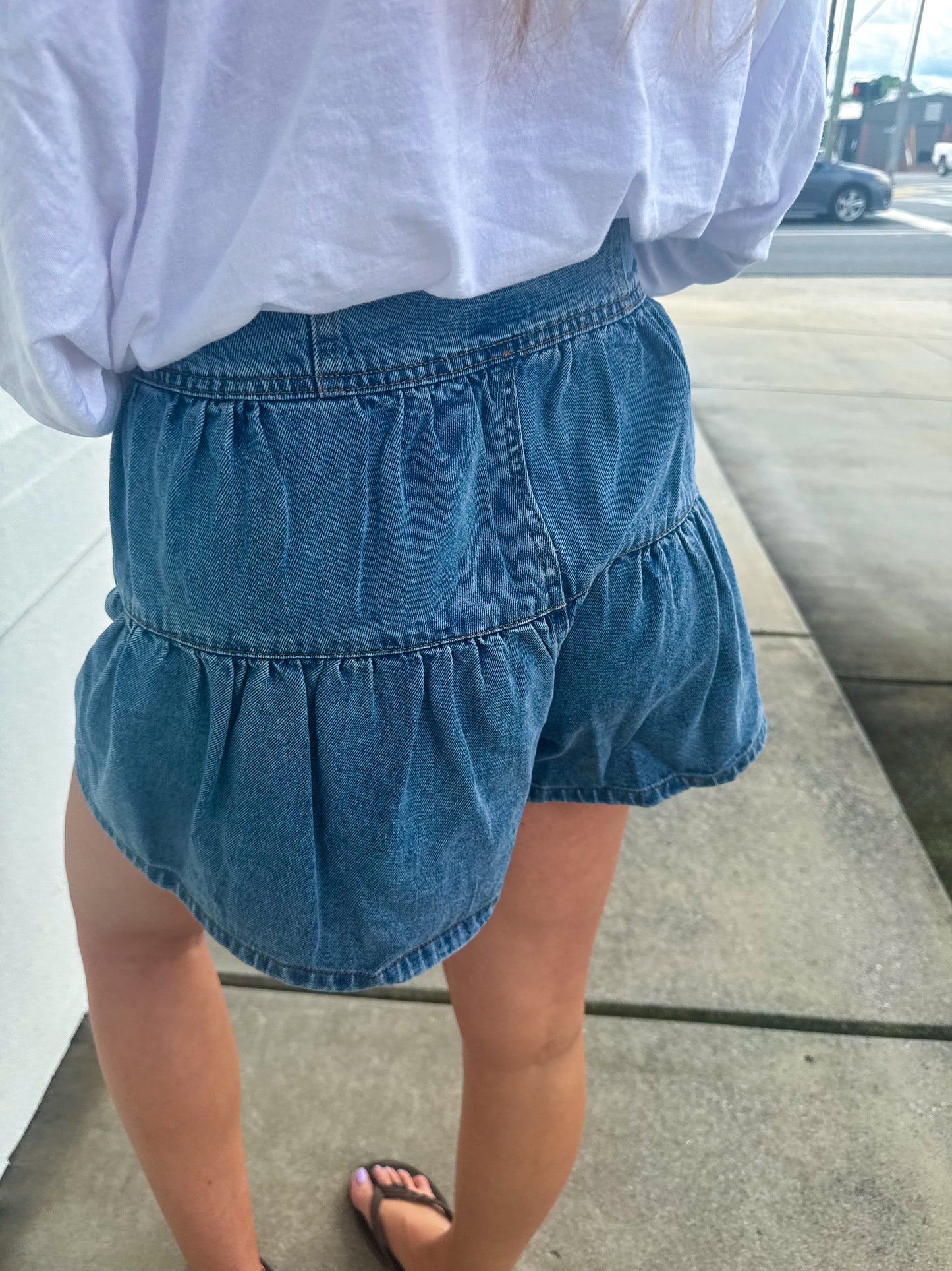 High Waist Ruffle Shorts