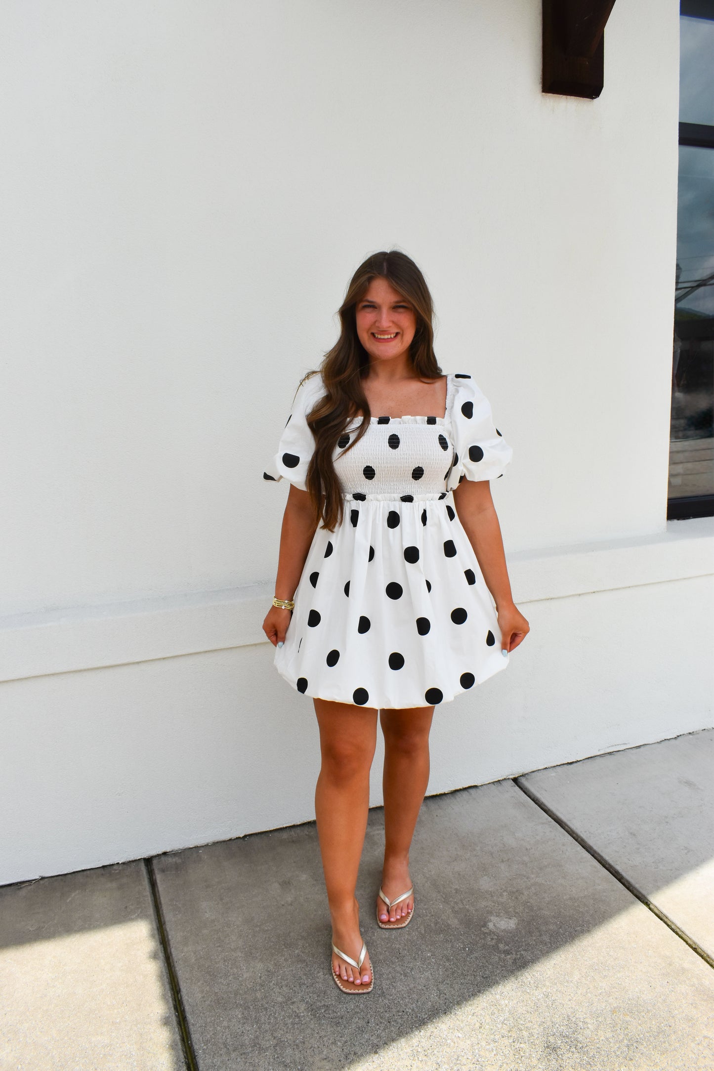 Polkadot Mini Bubble Dress
