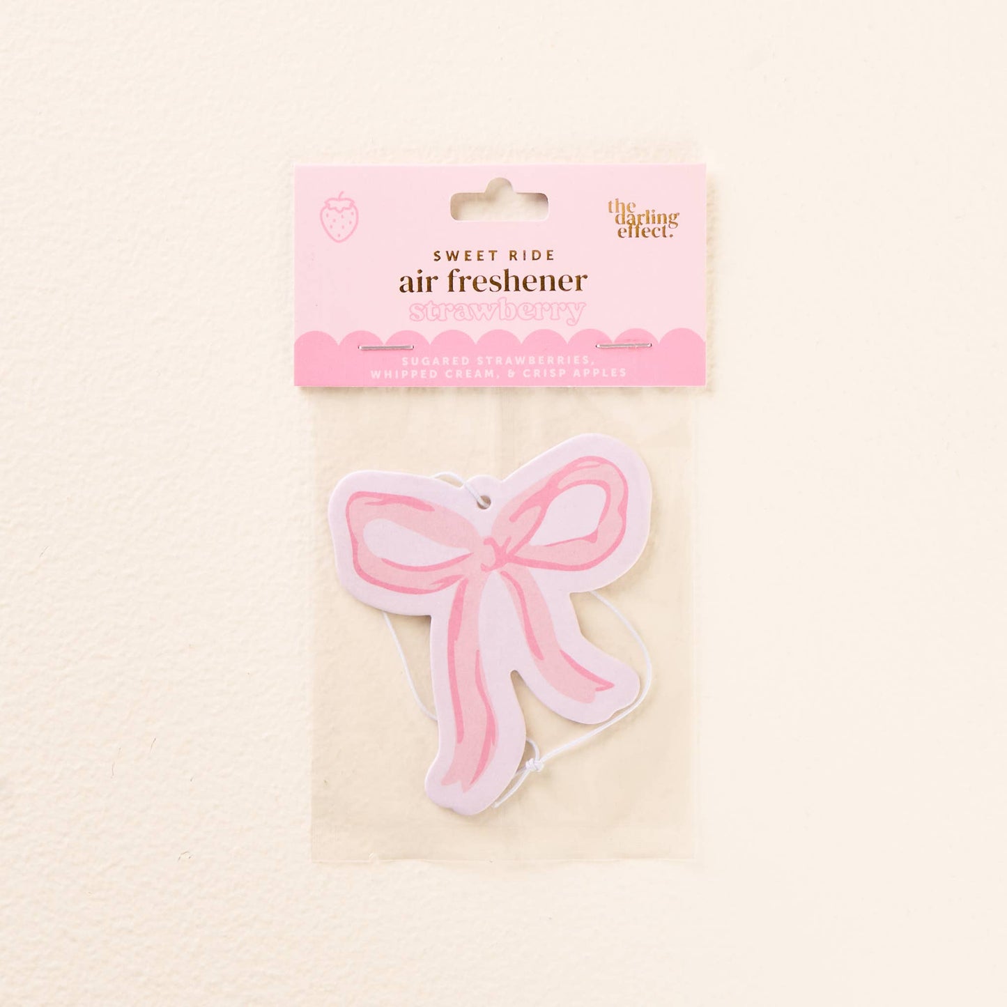 Sweet Ride Car Air Freshener: Bow Pink