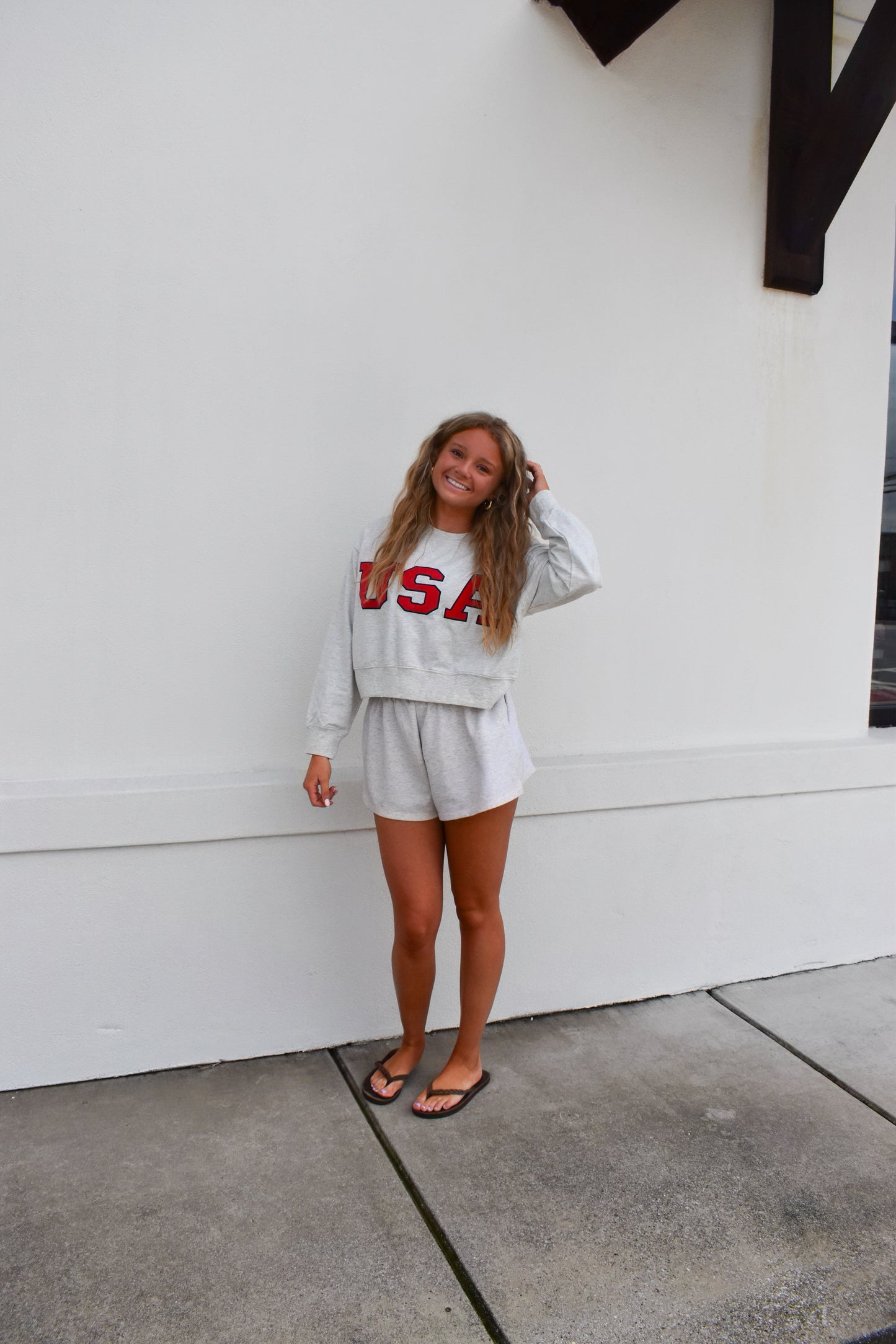 USA Cropped Sweatshirt