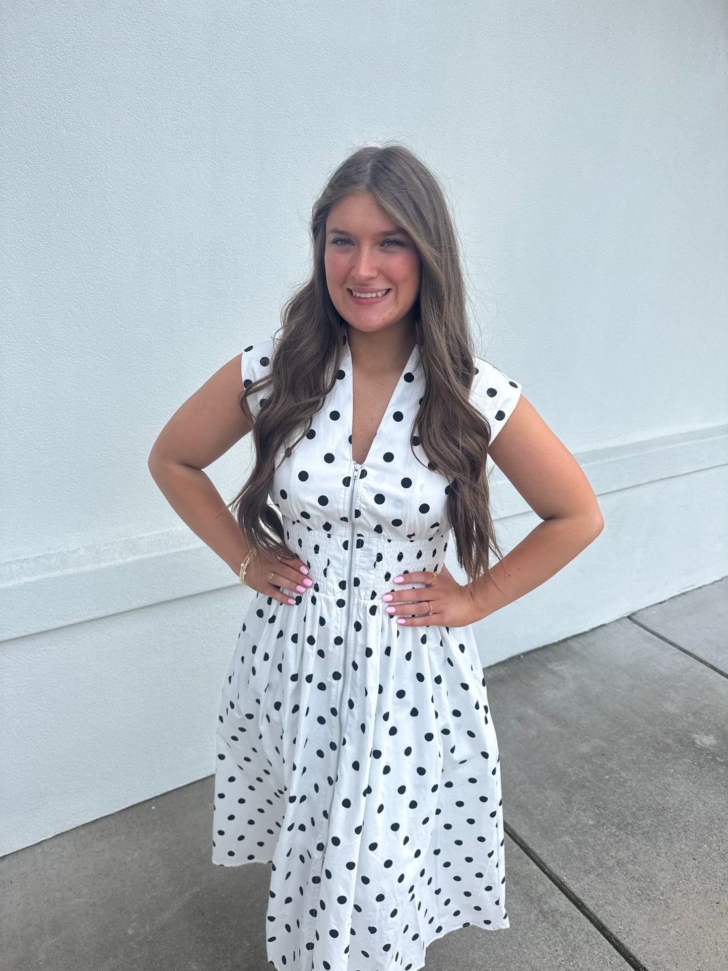Bella Polka Dot Midi Dress