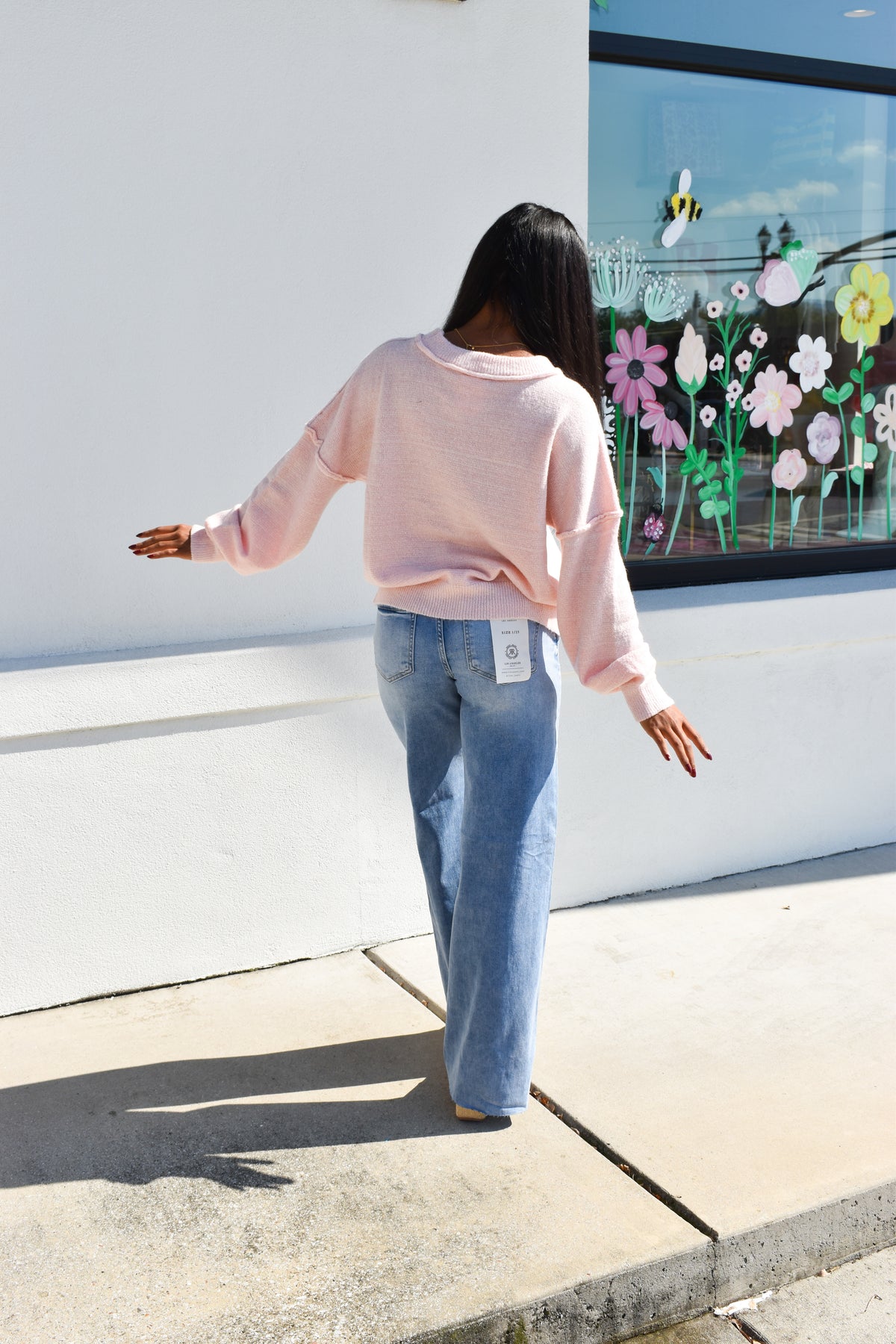 Pink Weiner Dog Sweater