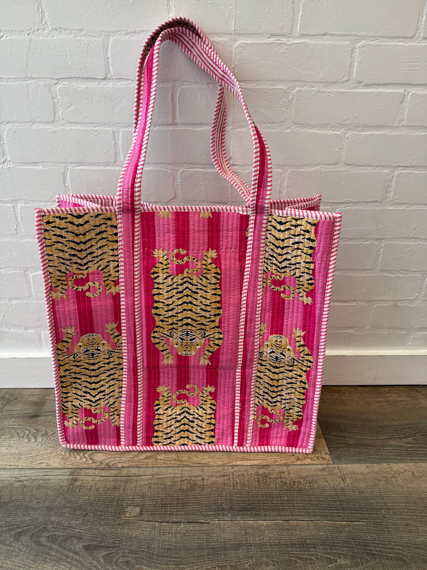Large Quilted Tote Bag