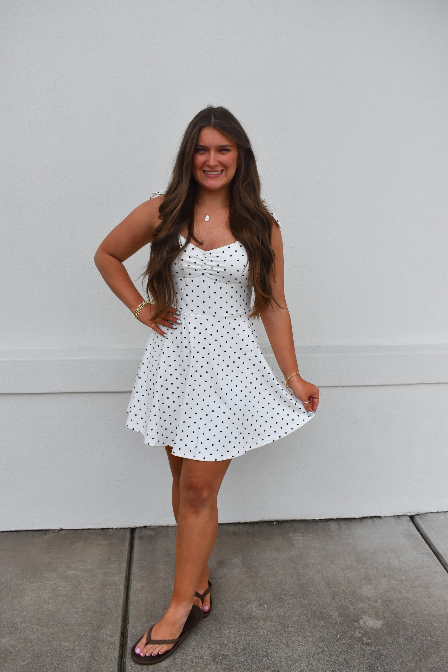 Izzy Polka Dot Athletic Dress