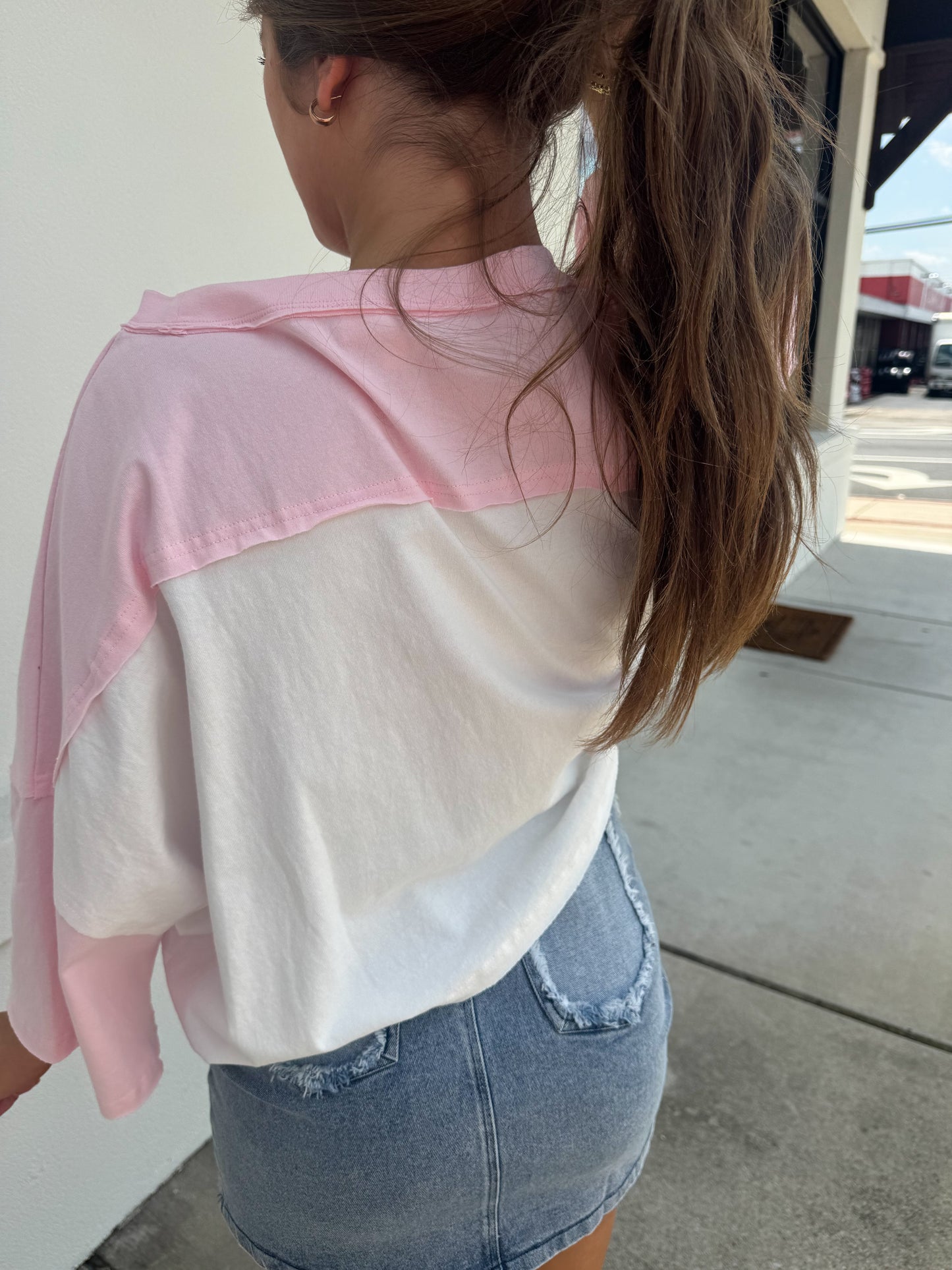 Braided Star Patch Crop Top