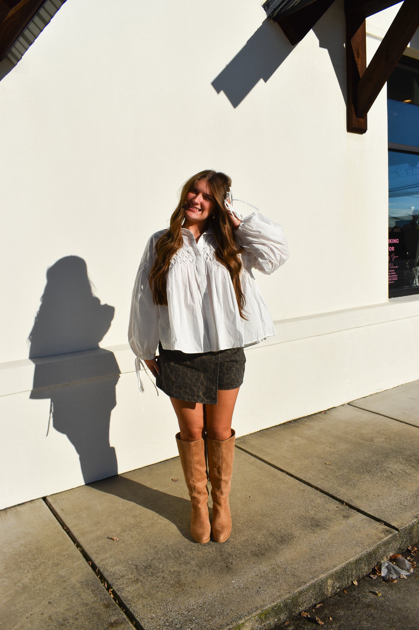 Detailed Button Front Blouse