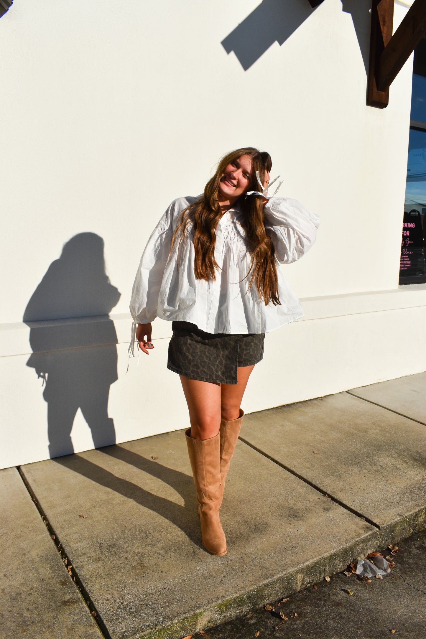 Detailed Button Front Blouse