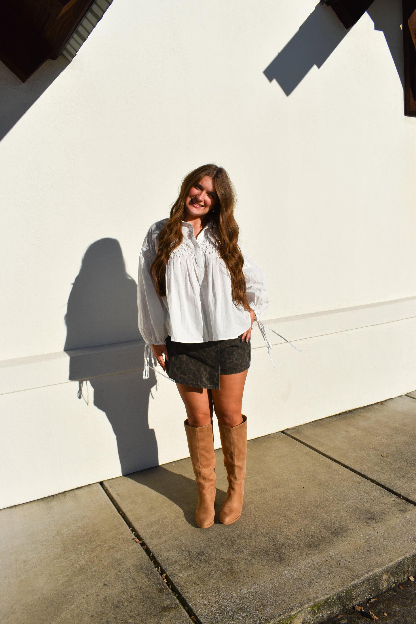 Detailed Button Front Blouse