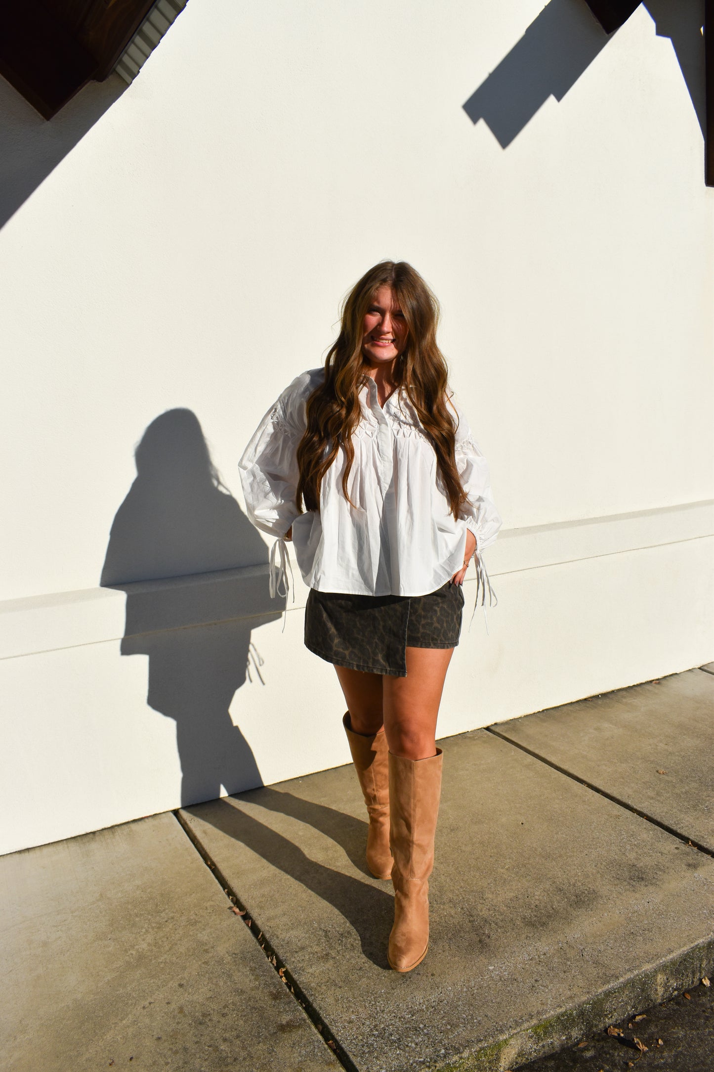Detailed Button Front Blouse