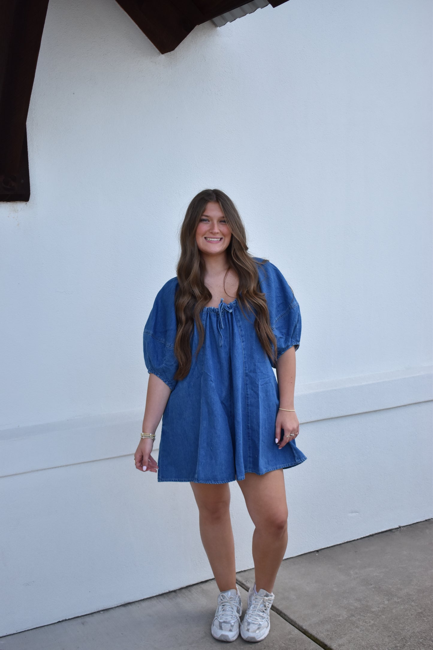 Olivia Denim Tie Romper