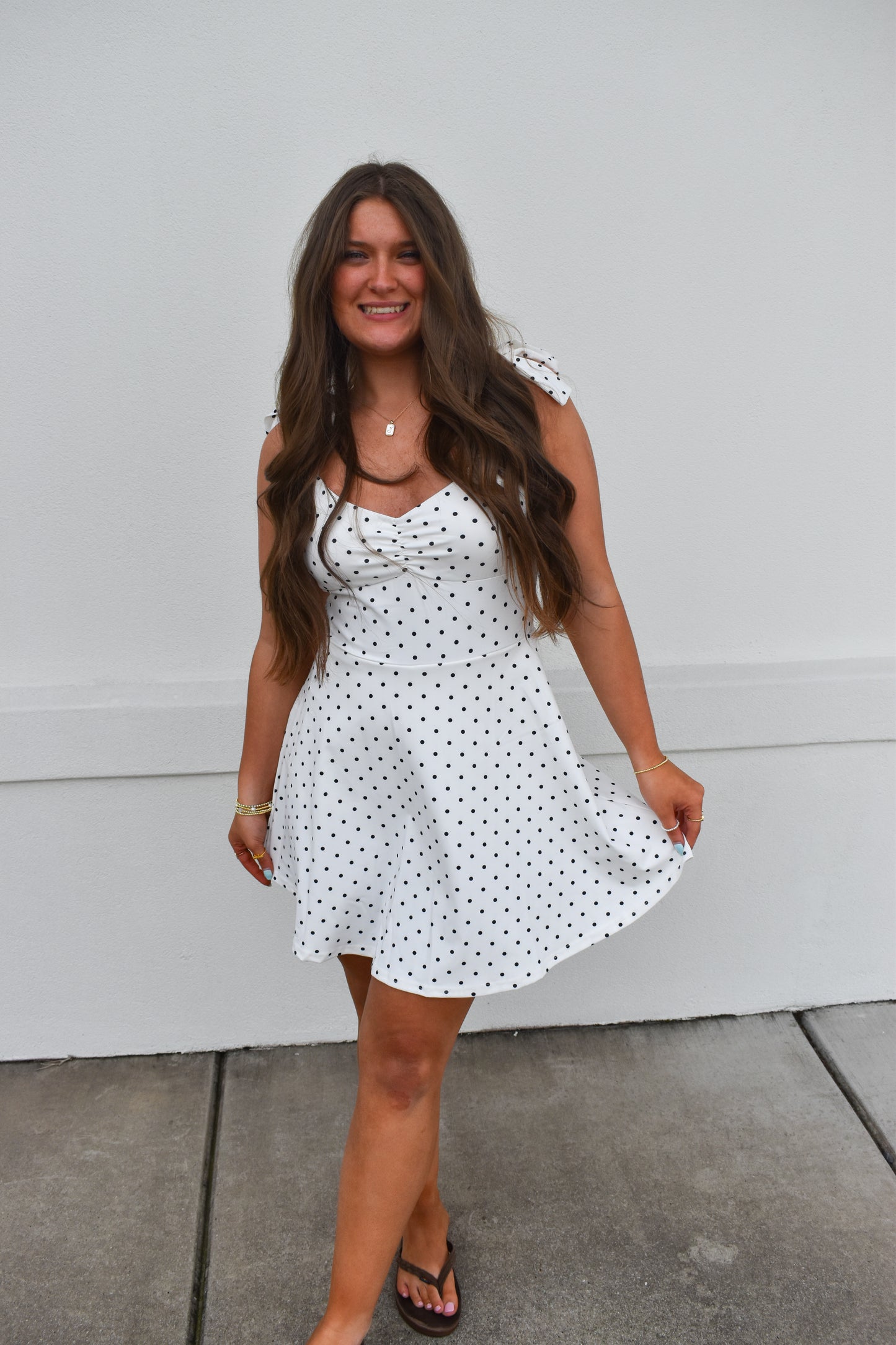 Izzy Polka Dot Athletic Dress