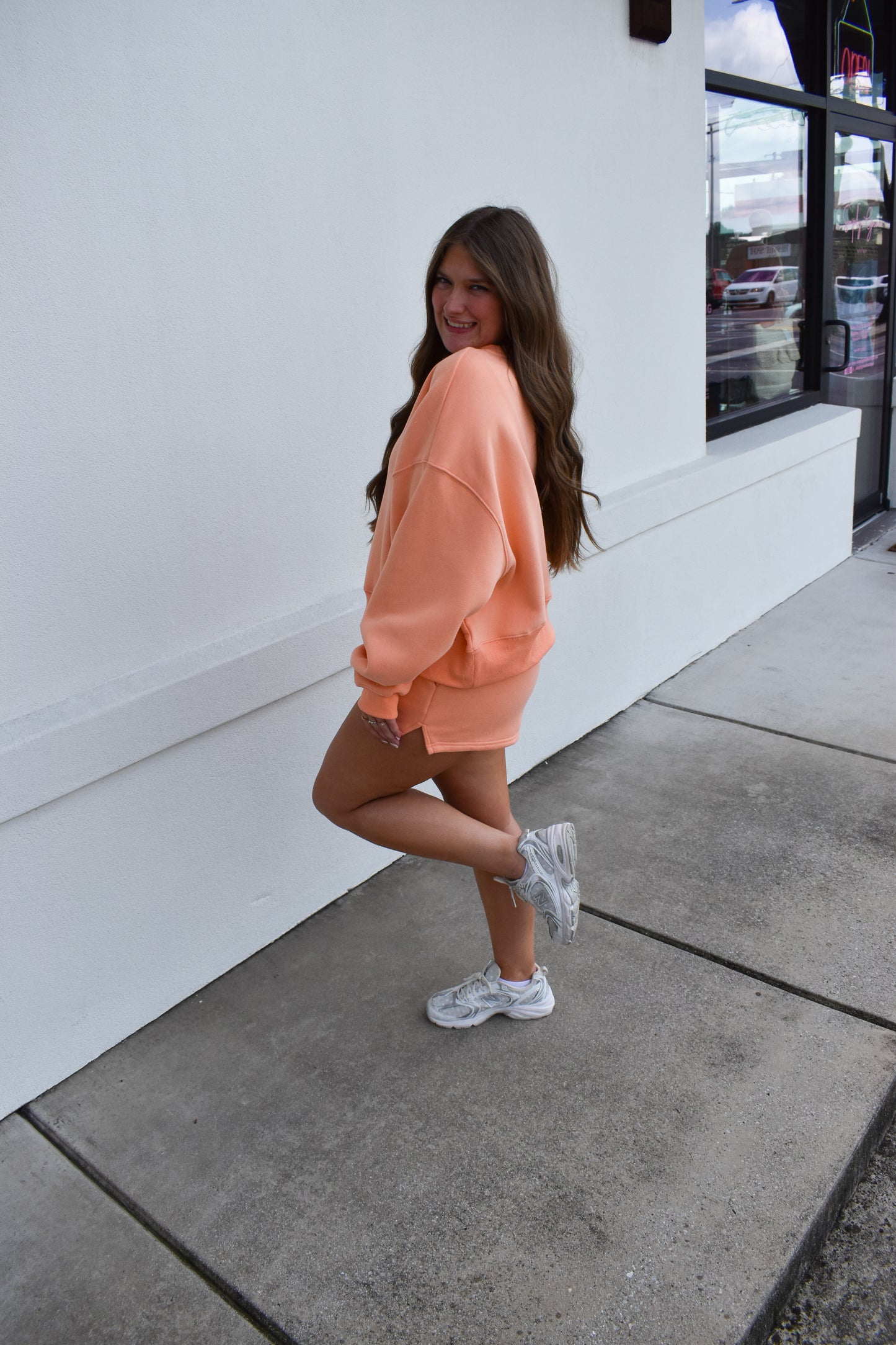 Simply Sweat Shorts: Peach