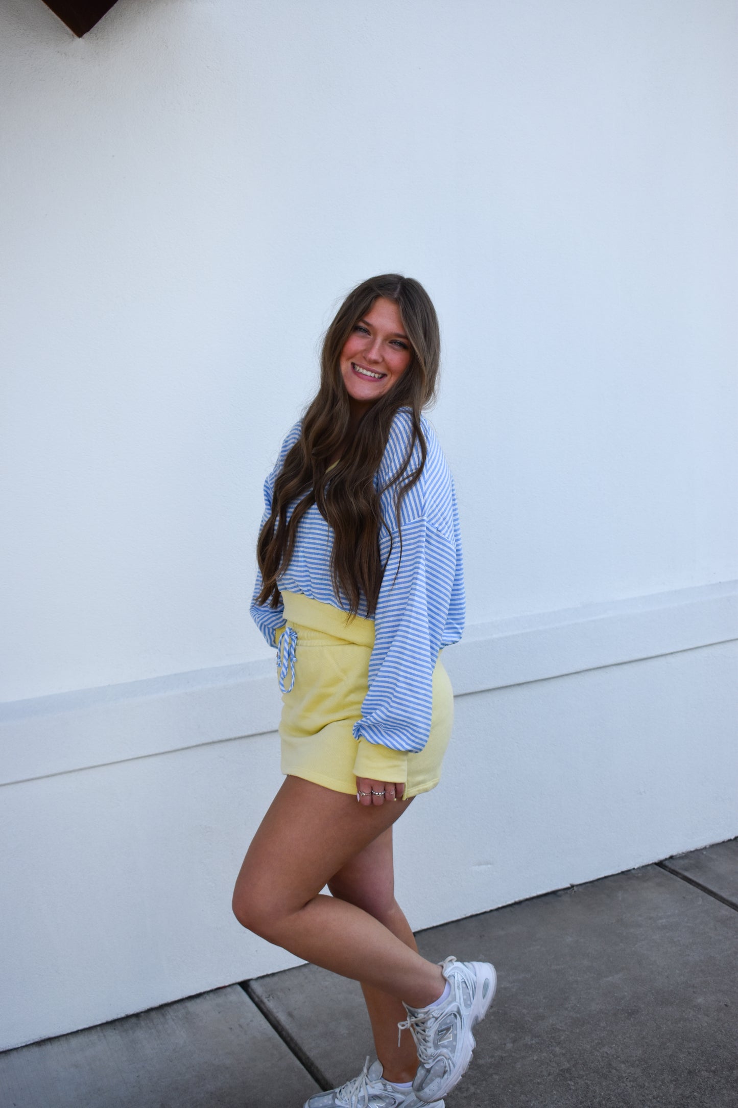 Ava Striped Contrast Top