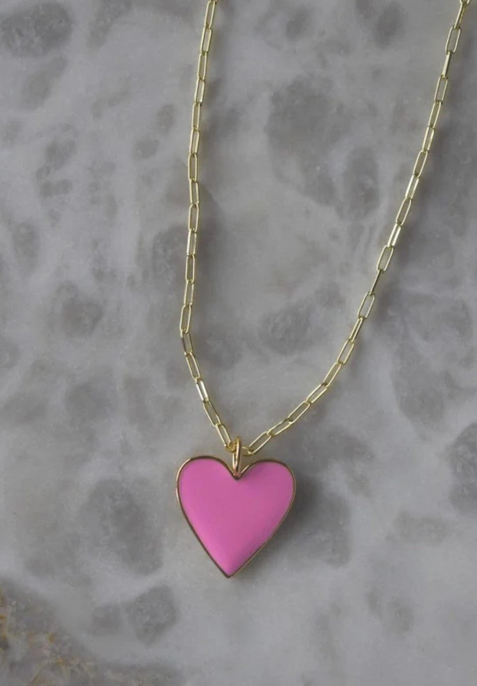 Pink Heart Necklace