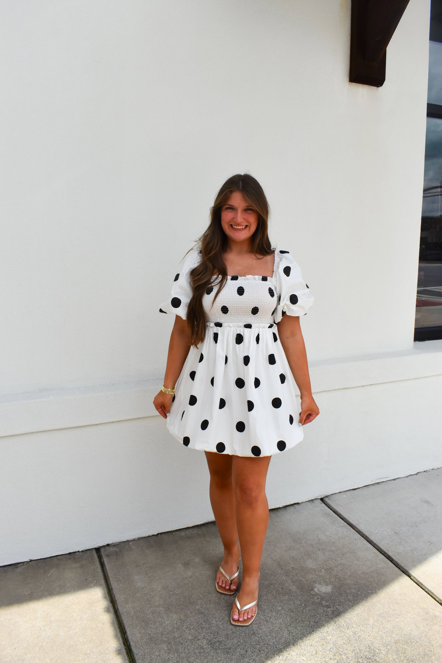 Polkadot Mini Bubble Dress