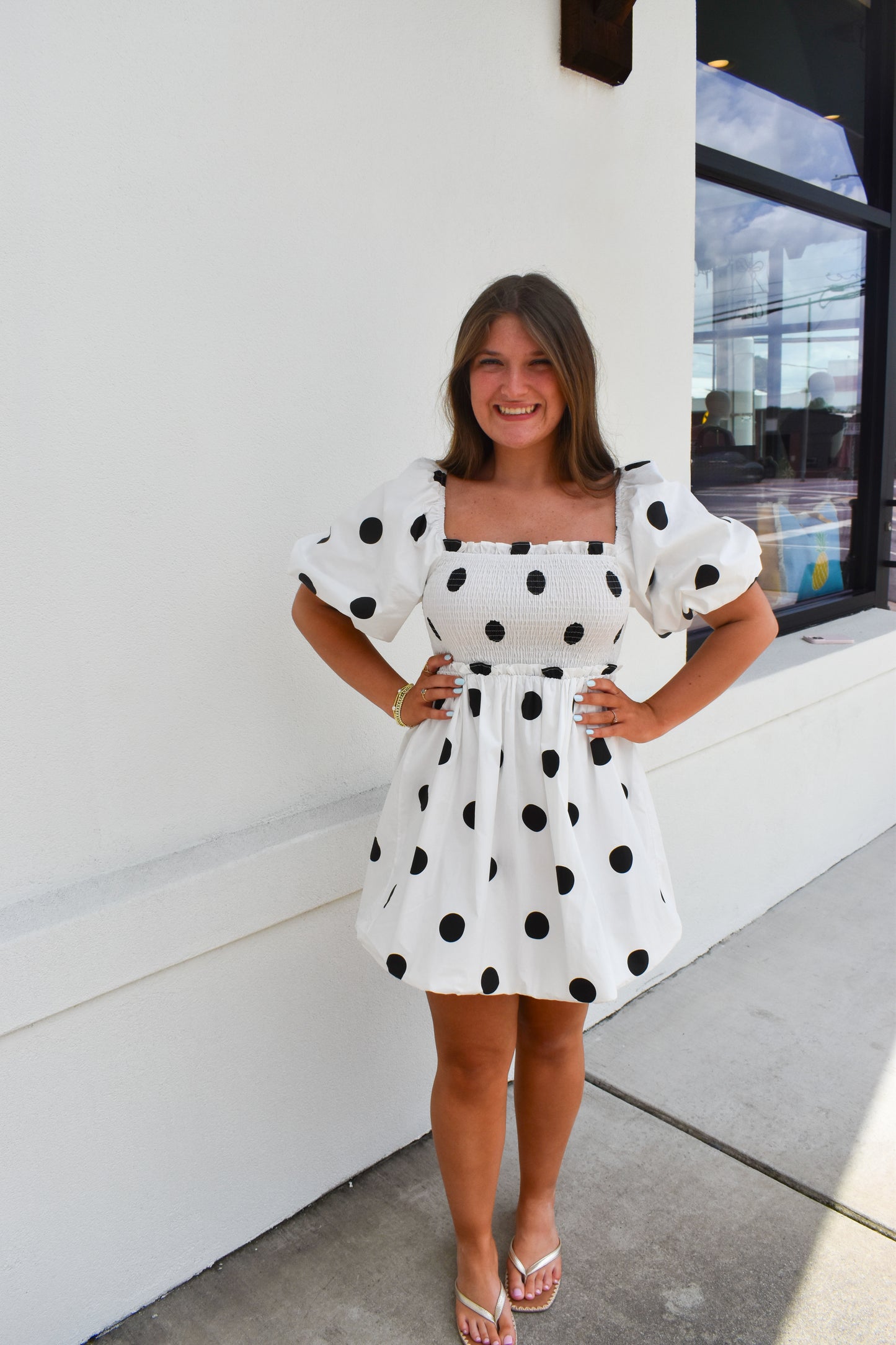 Polkadot Mini Bubble Dress