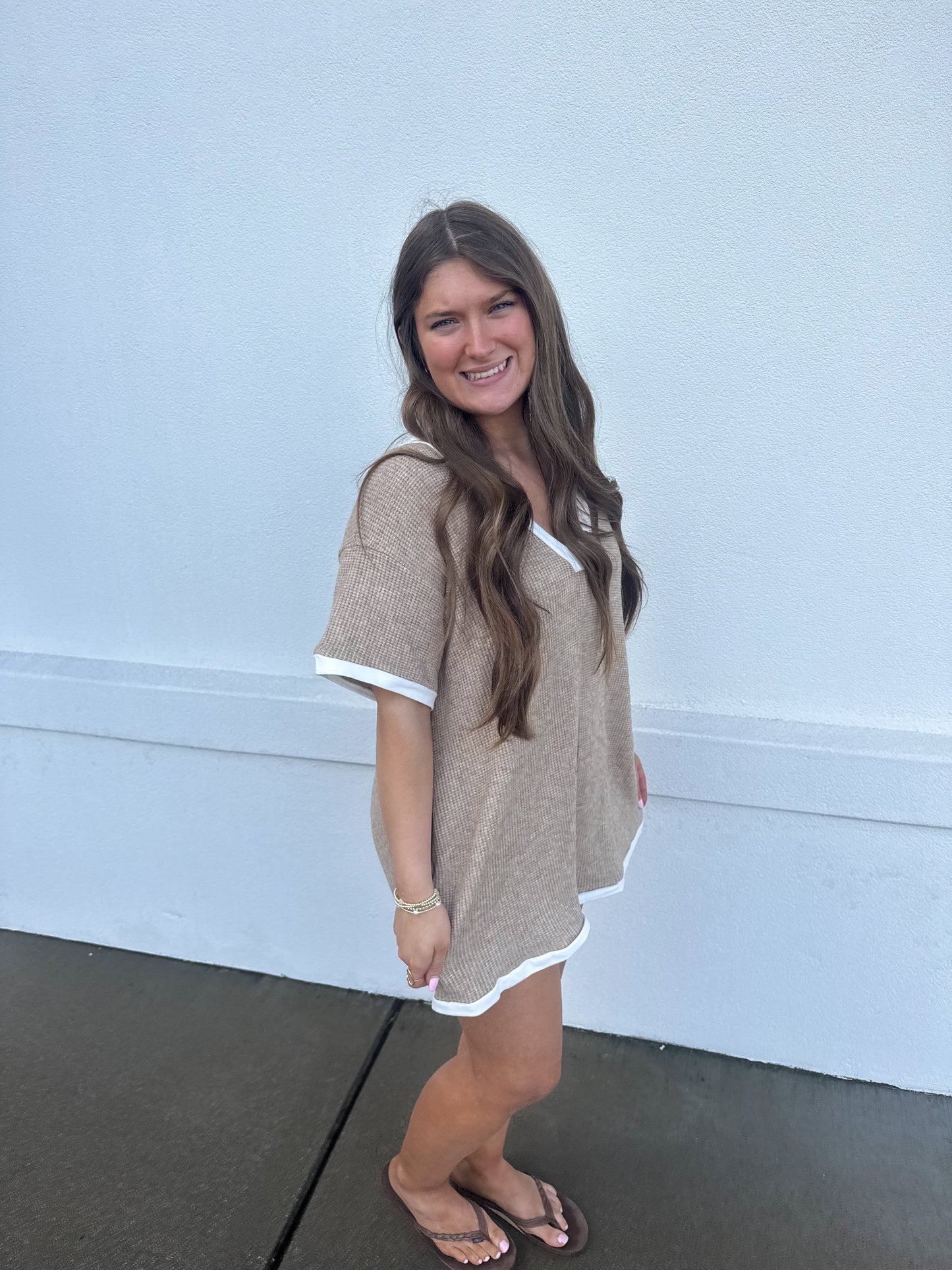 Grace Waffle Romper