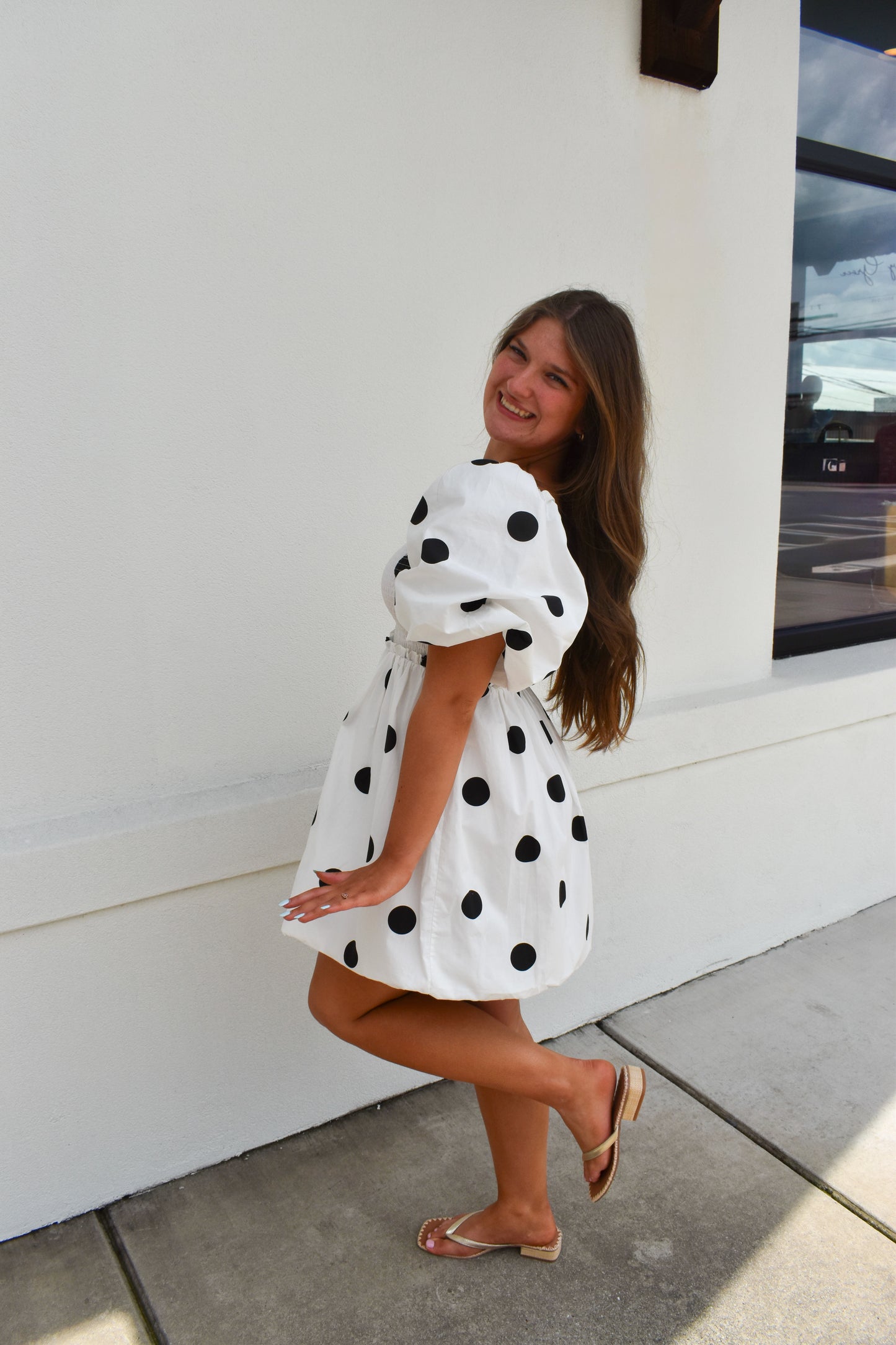 Polkadot Mini Bubble Dress