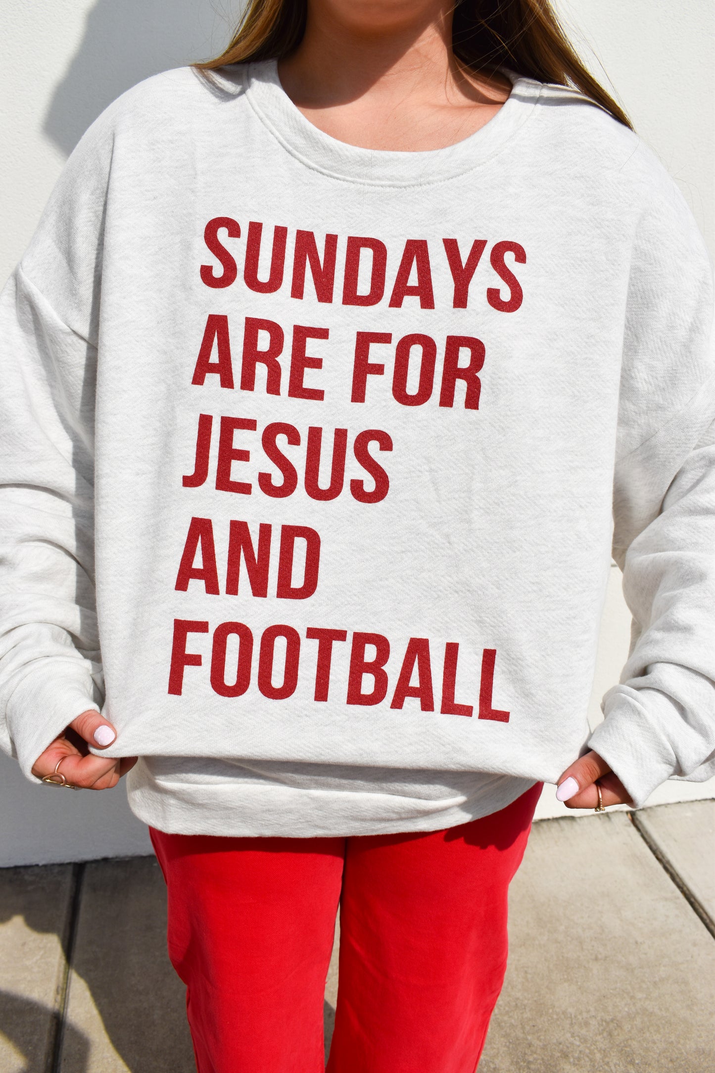 Sundays are for Jesus and Football Sweatshirt