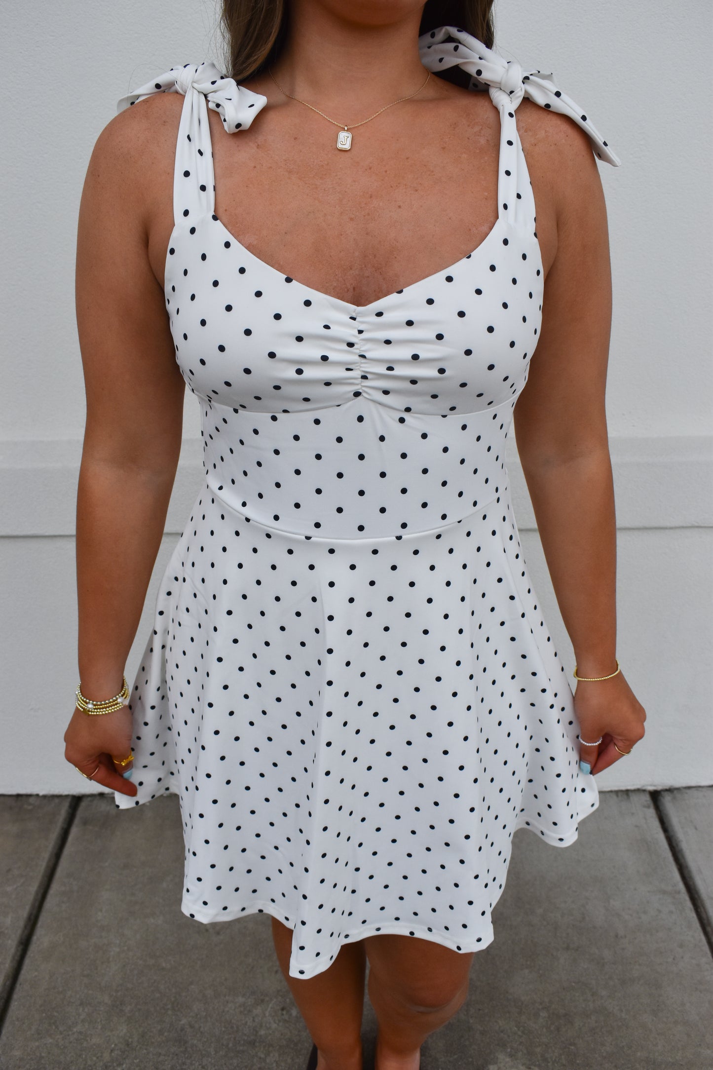 Izzy Polka Dot Athletic Dress