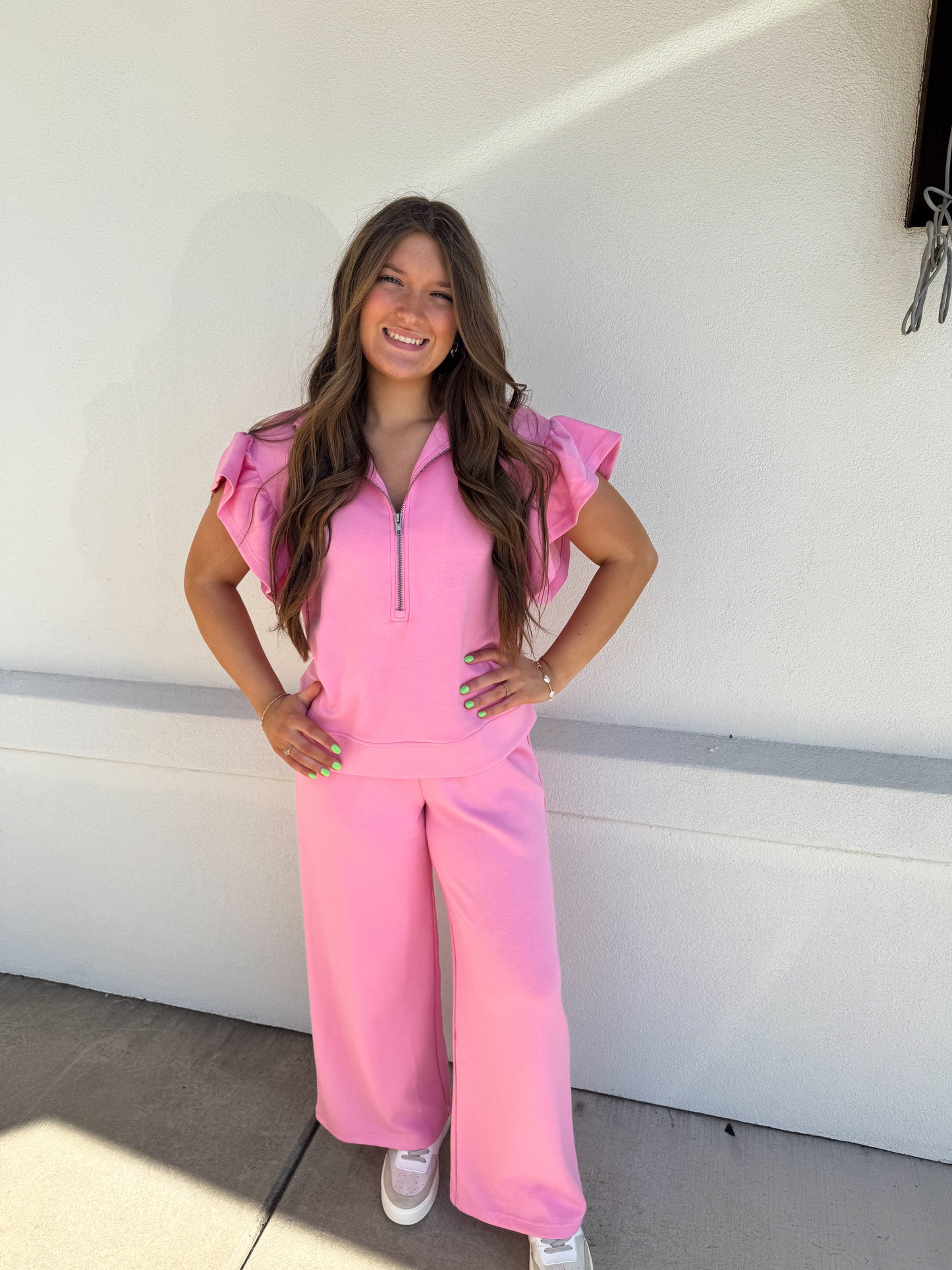 Scuba Top and Pants Set- Hibiscus