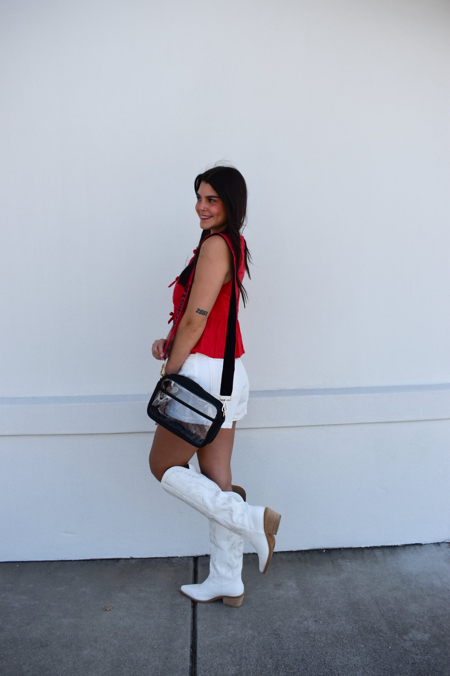 River Sleeveless Bow Top