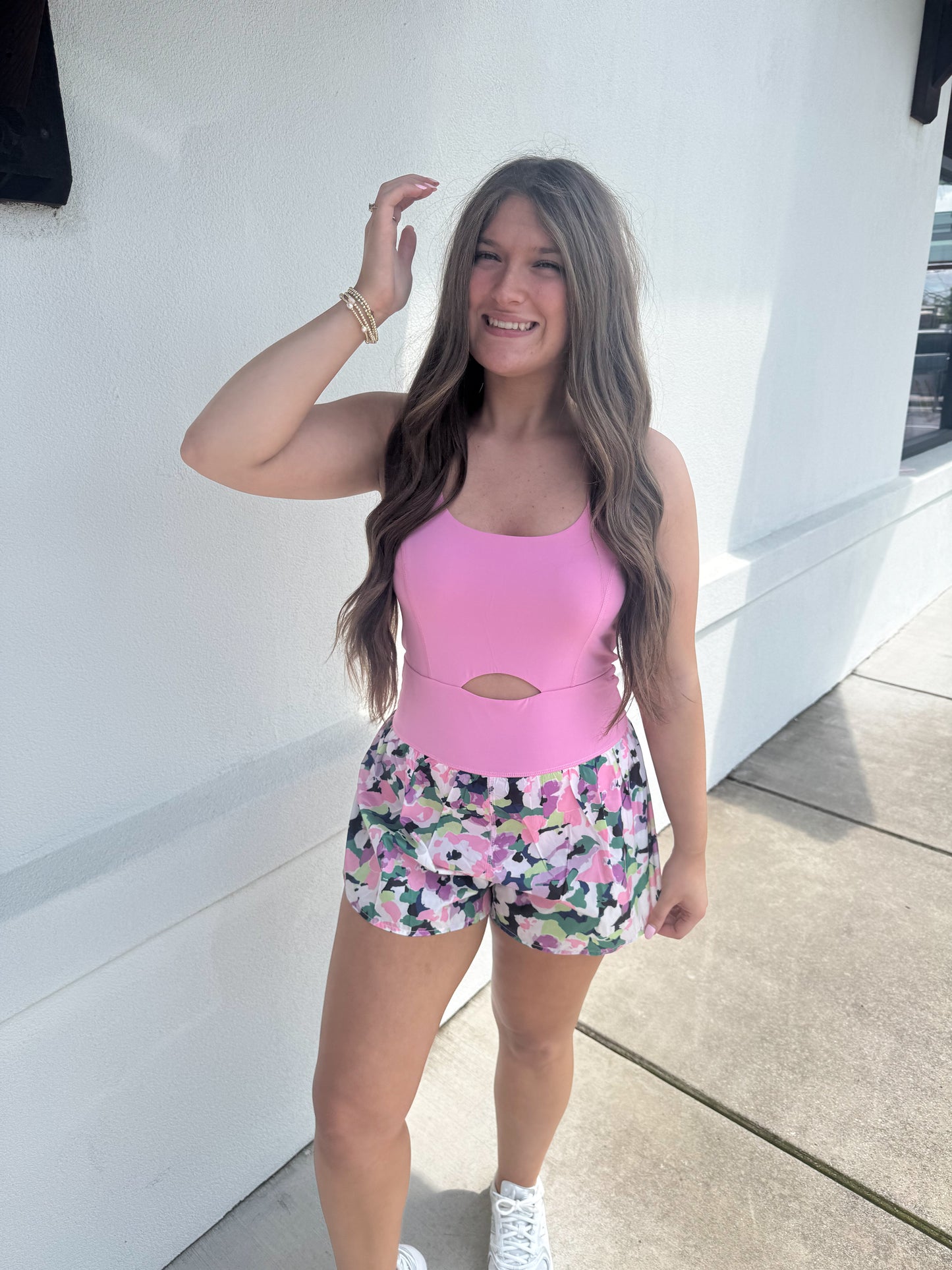 Floral Athletic Romper