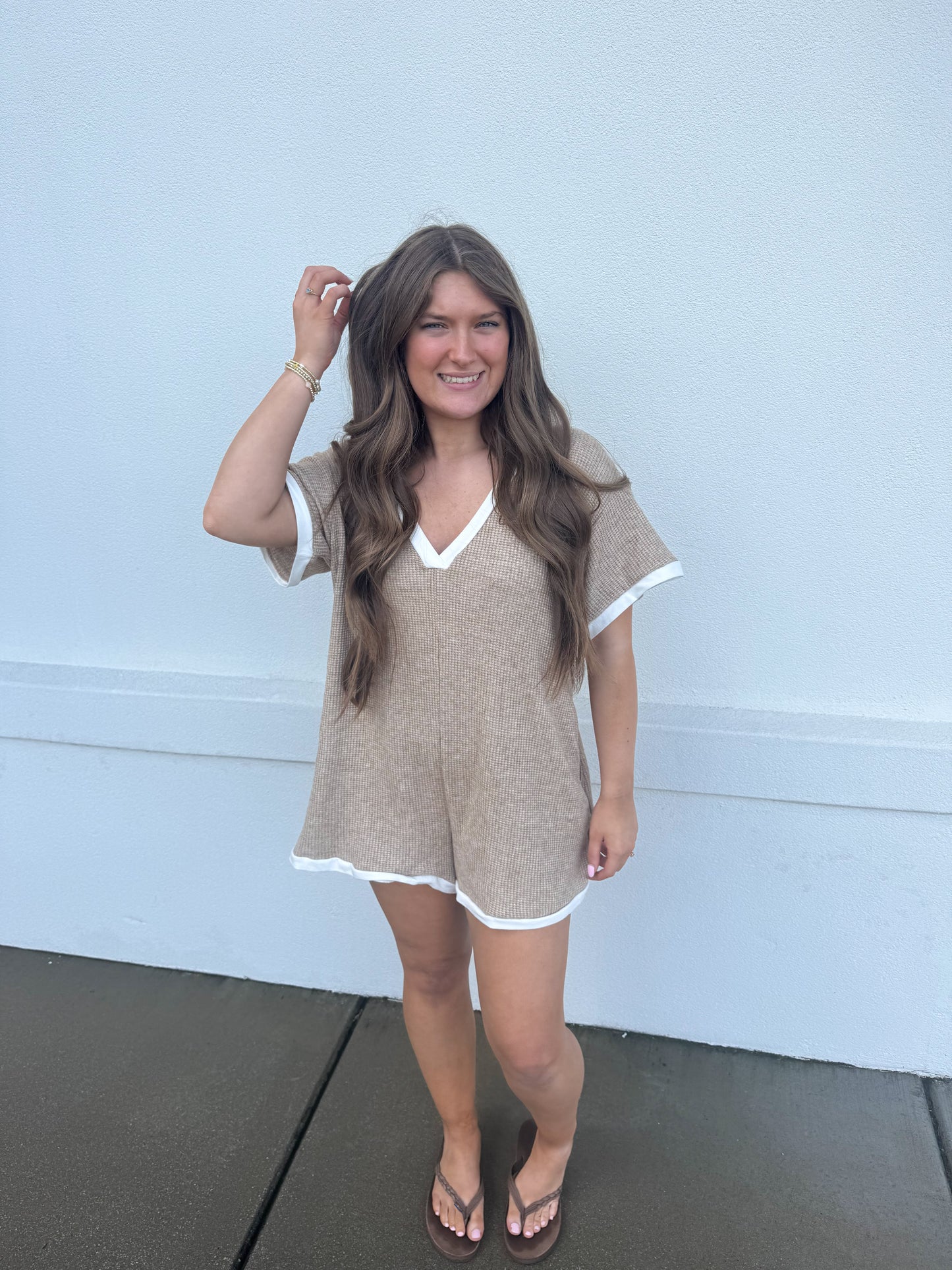 Grace Waffle Romper