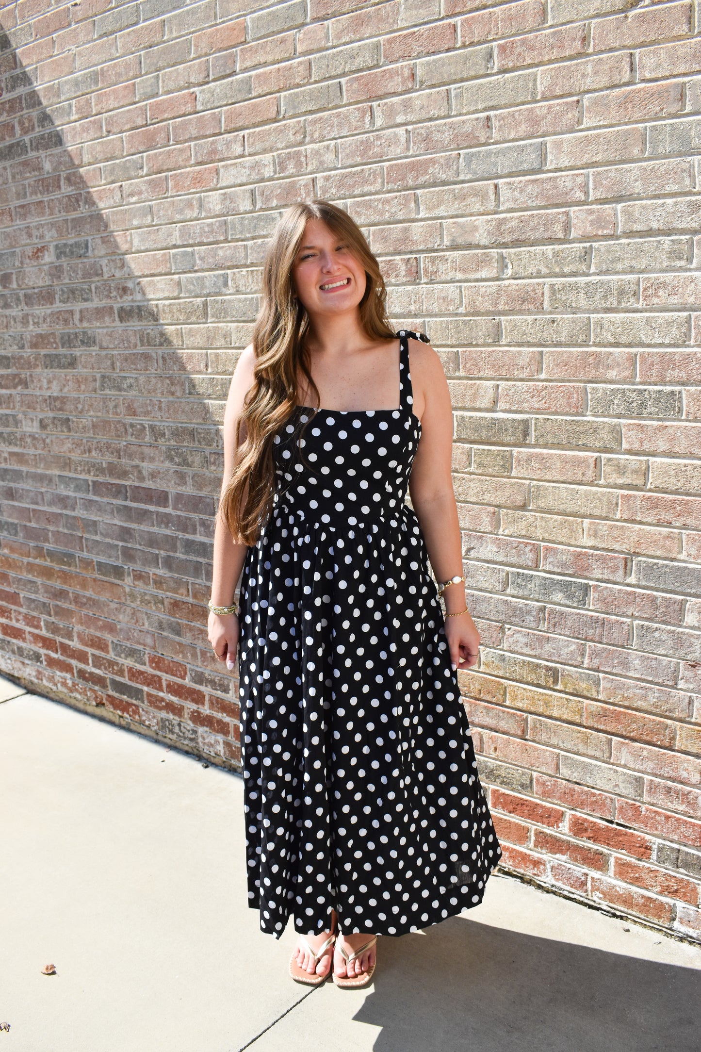 Rachel Polka Dot Midi Dress