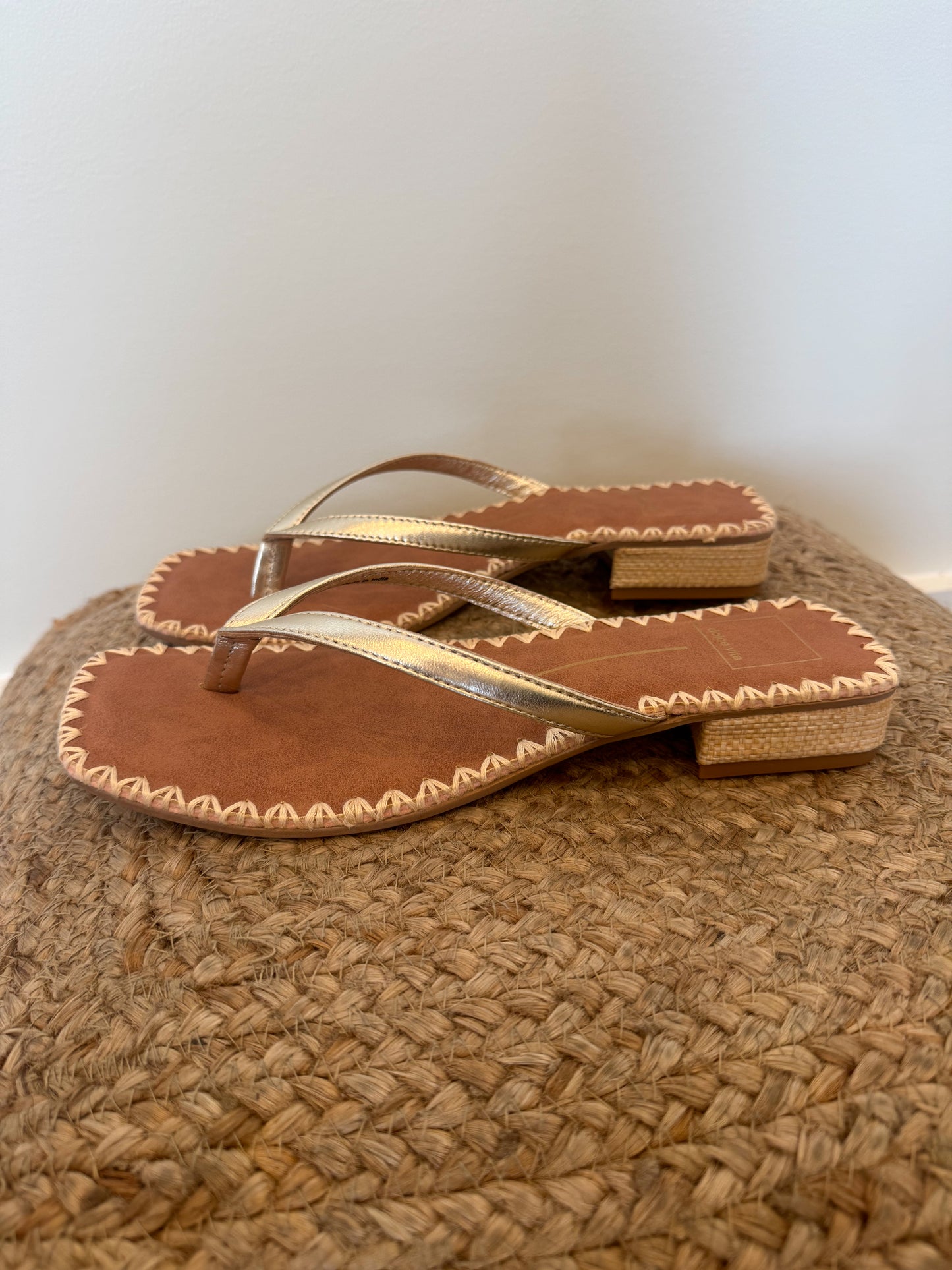 Dolce Vita Barty Sandals Gold Metallic Leather