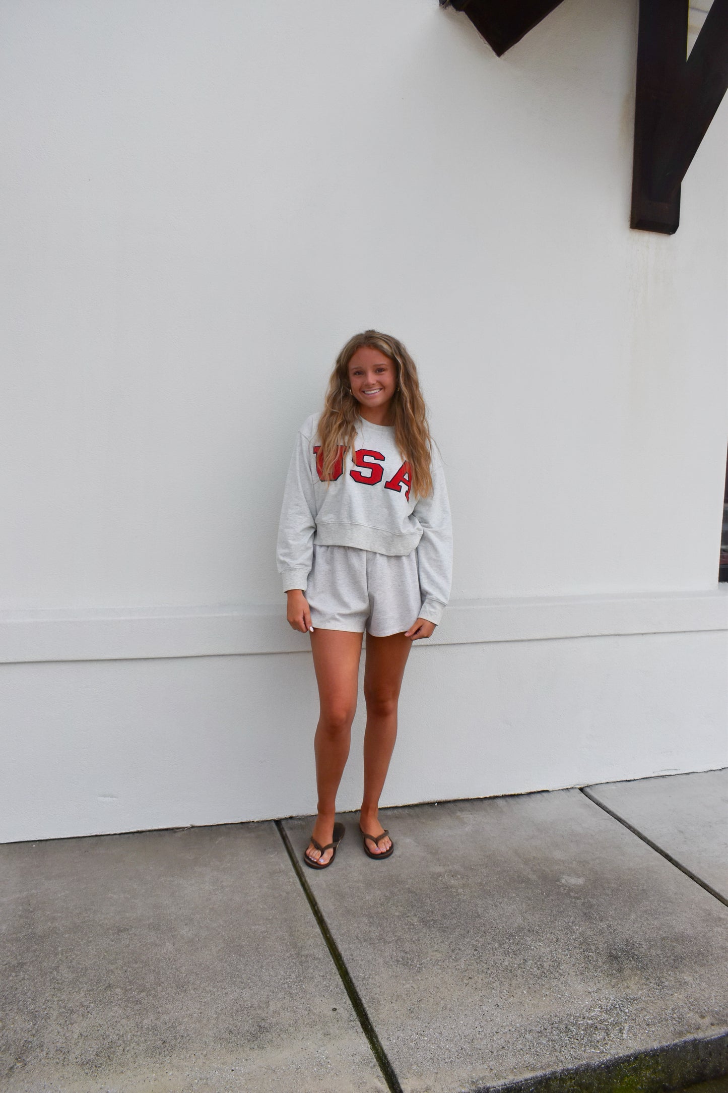 USA Cropped Sweatshirt