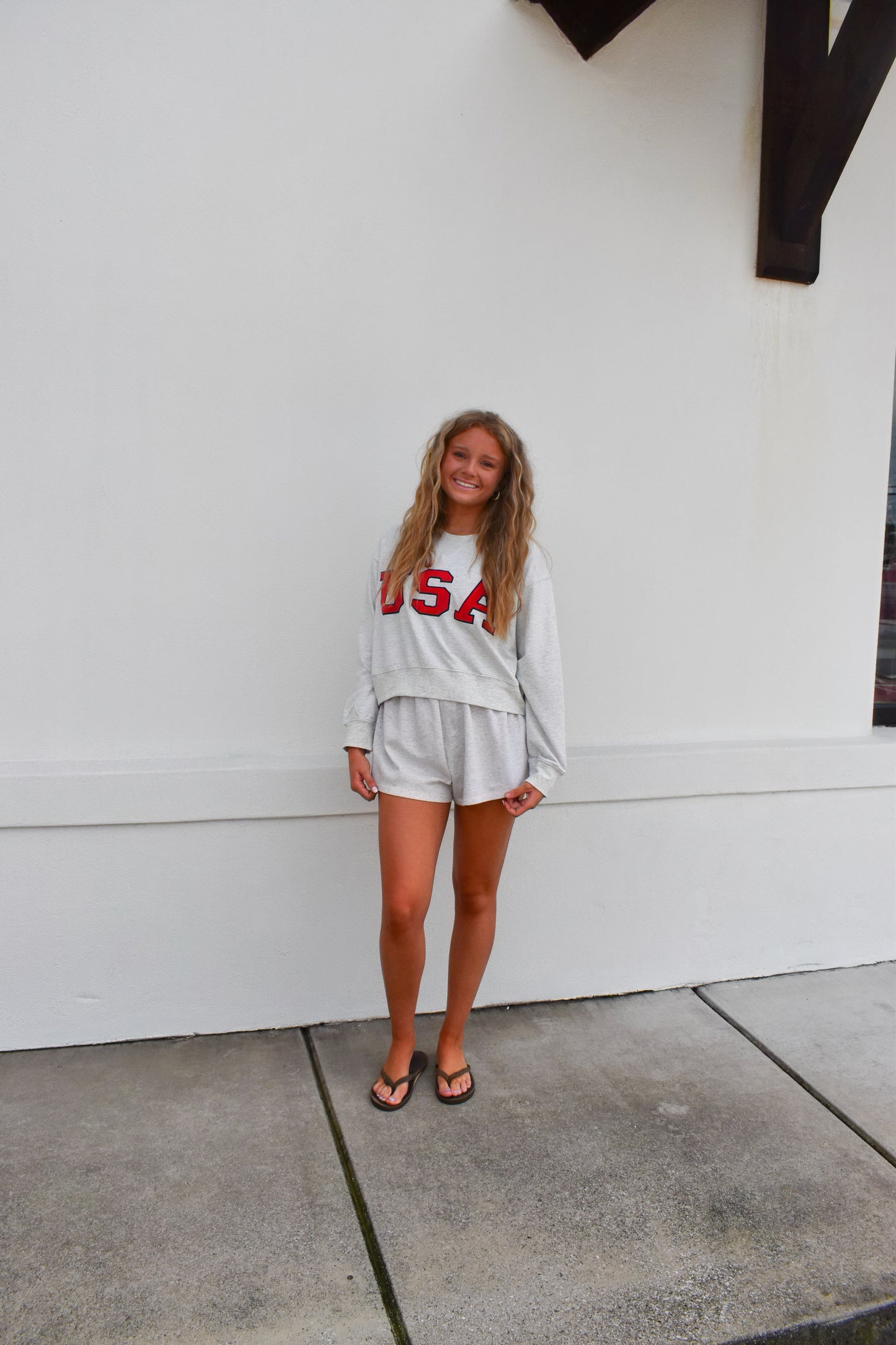 USA Cropped Sweatshirt