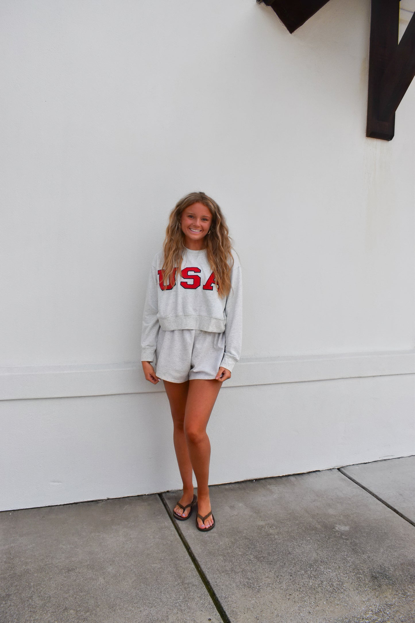 USA Cropped Sweatshirt
