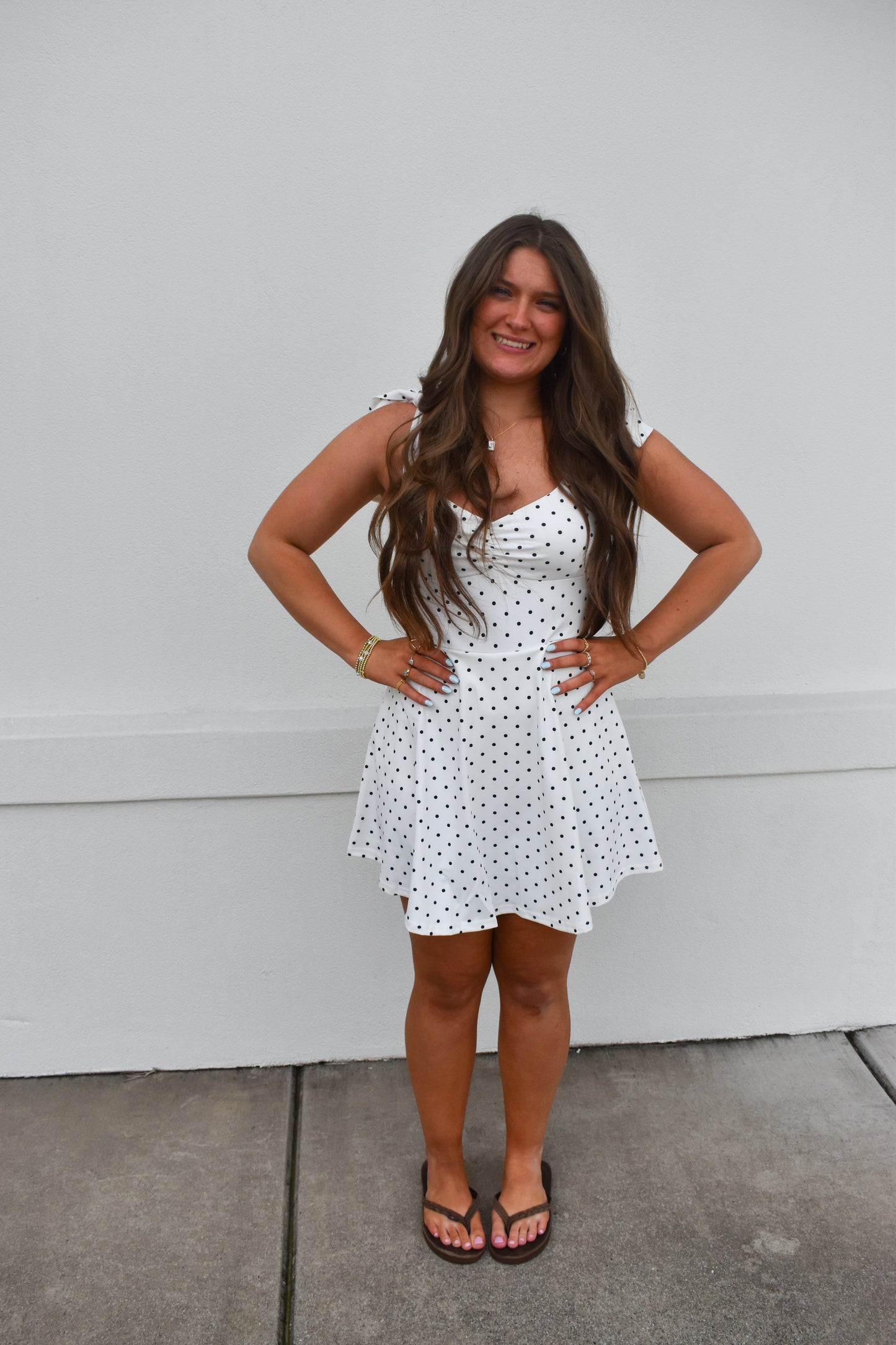 Izzy Polka Dot Athletic Dress