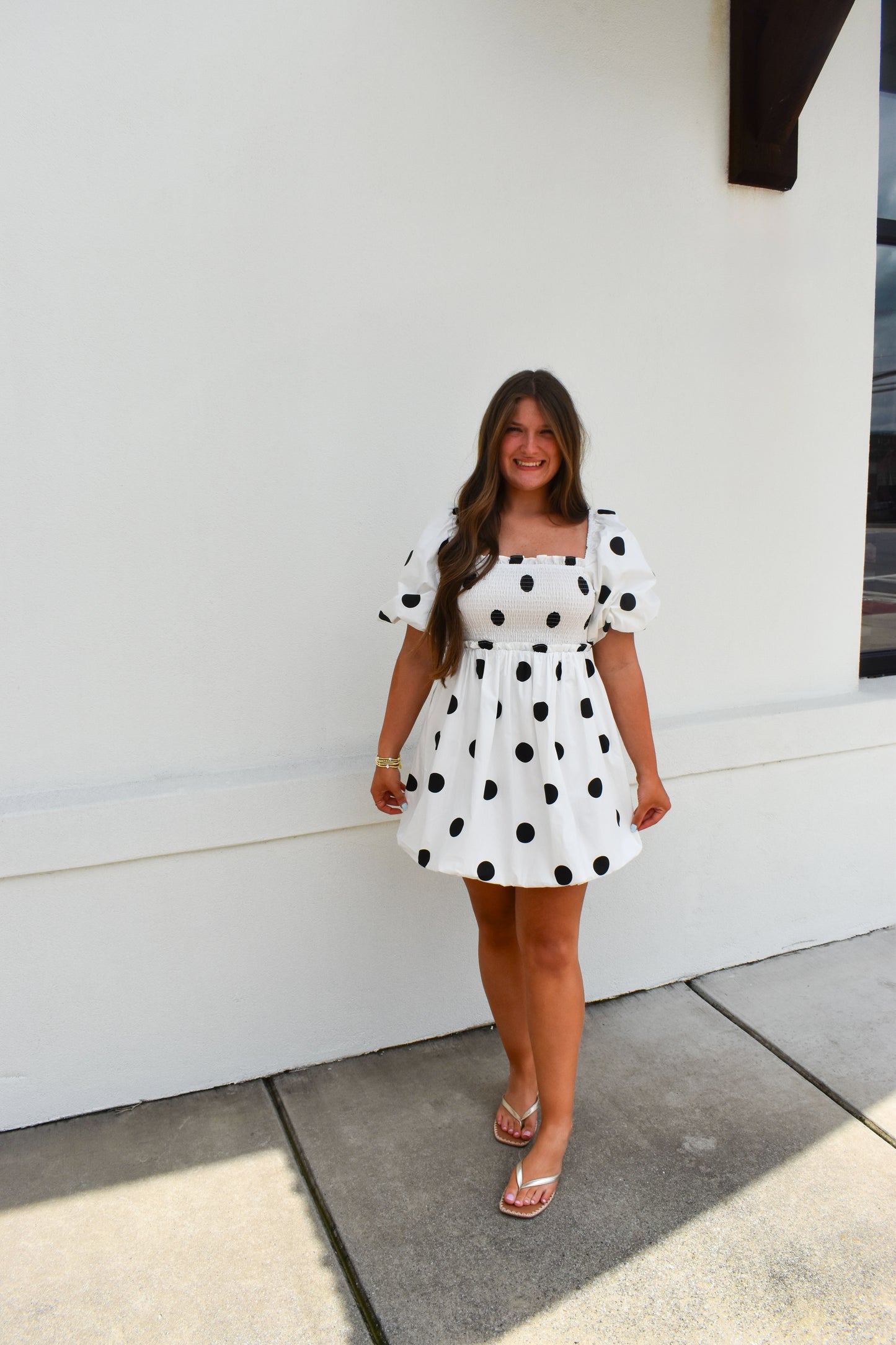Polkadot Mini Bubble Dress