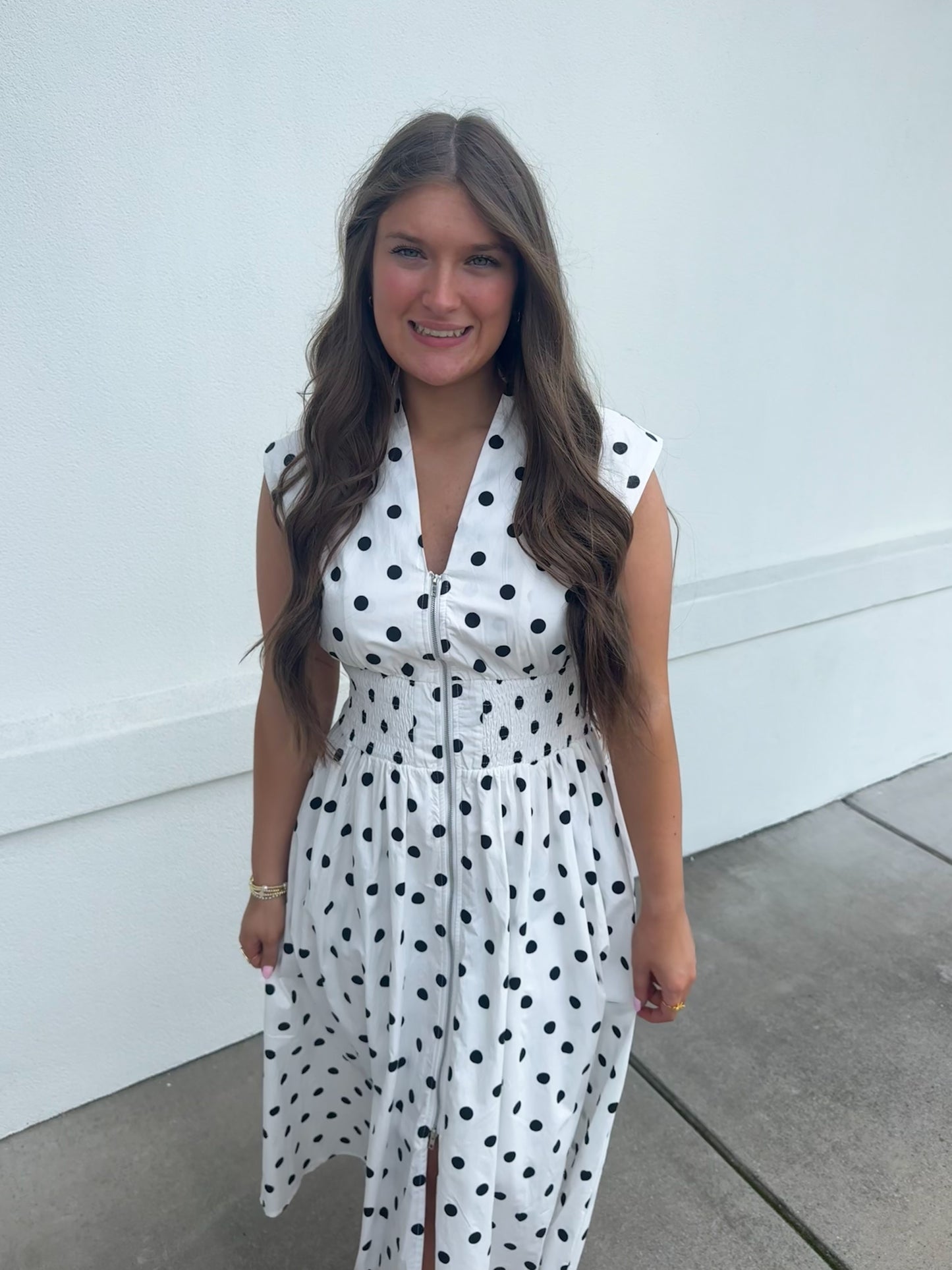 Bella Polka Dot Midi Dress