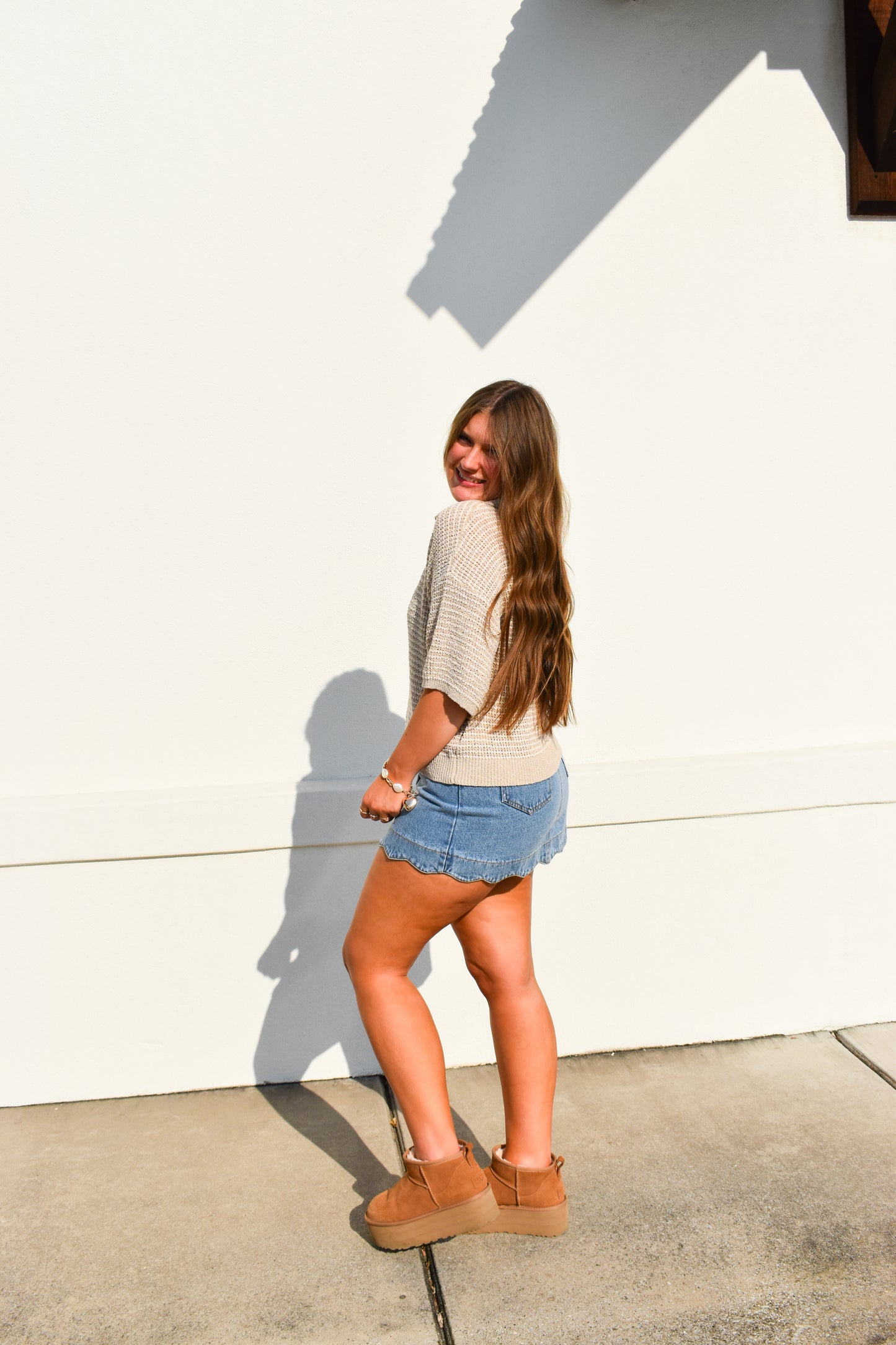 Rowan Collared Knitted Top