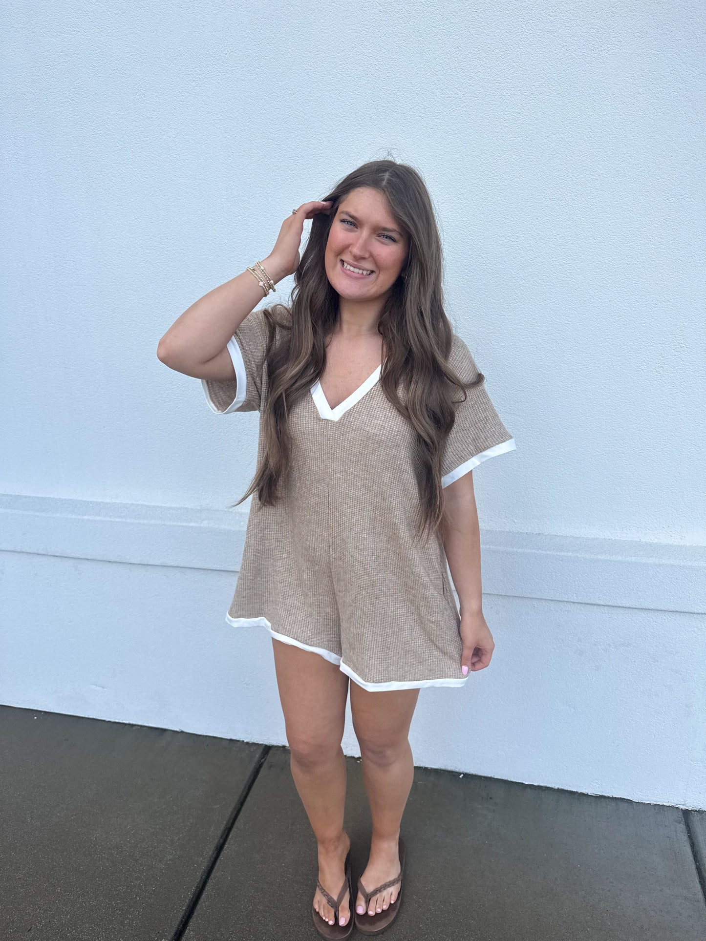 Grace Waffle Romper