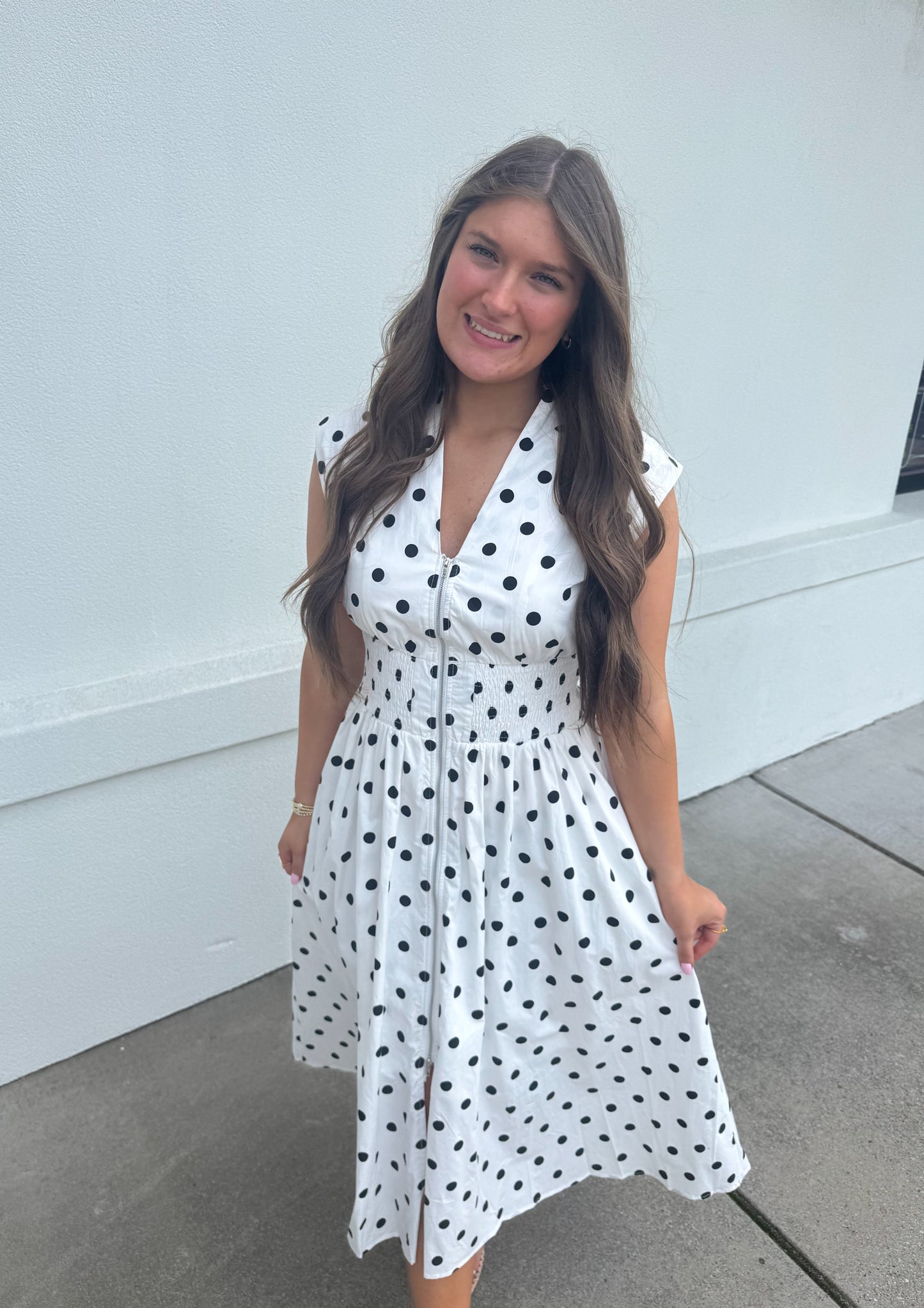 Bella Polka Dot Midi Dress