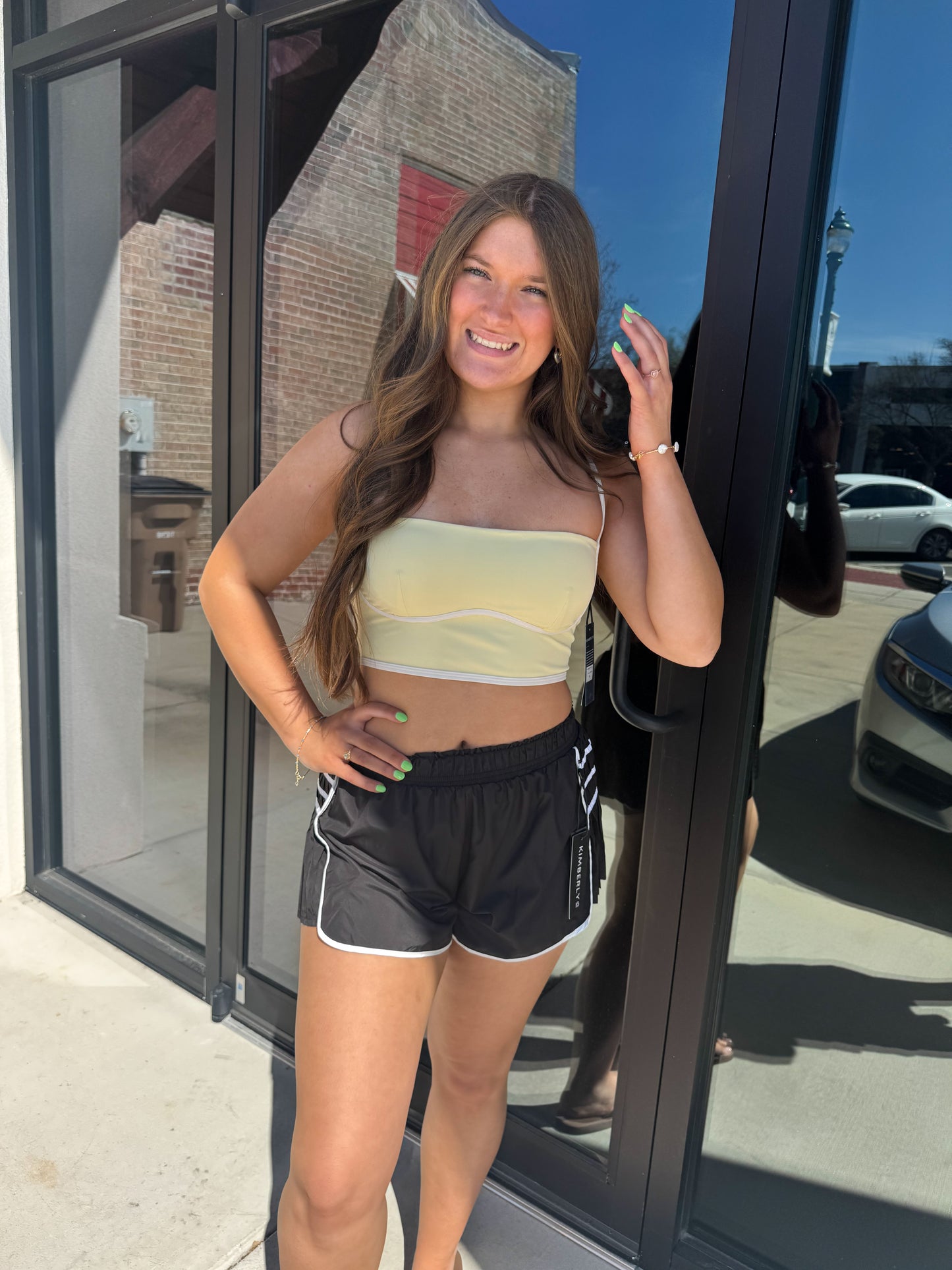 Sculpting Bra Tank: Lemon