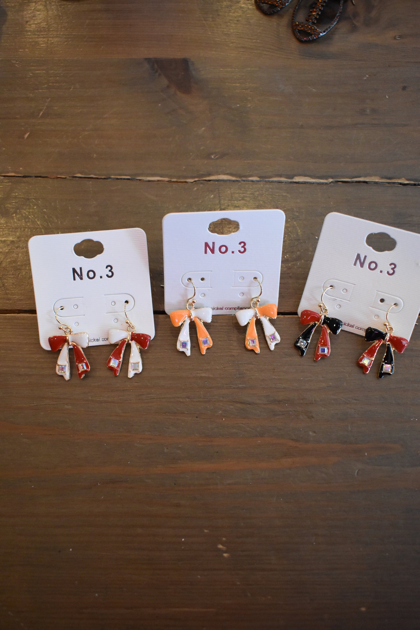 Bow Game Day Earrings