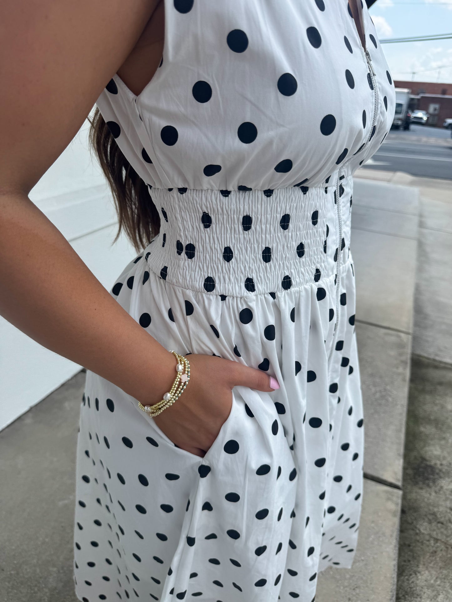 Bella Polka Dot Midi Dress